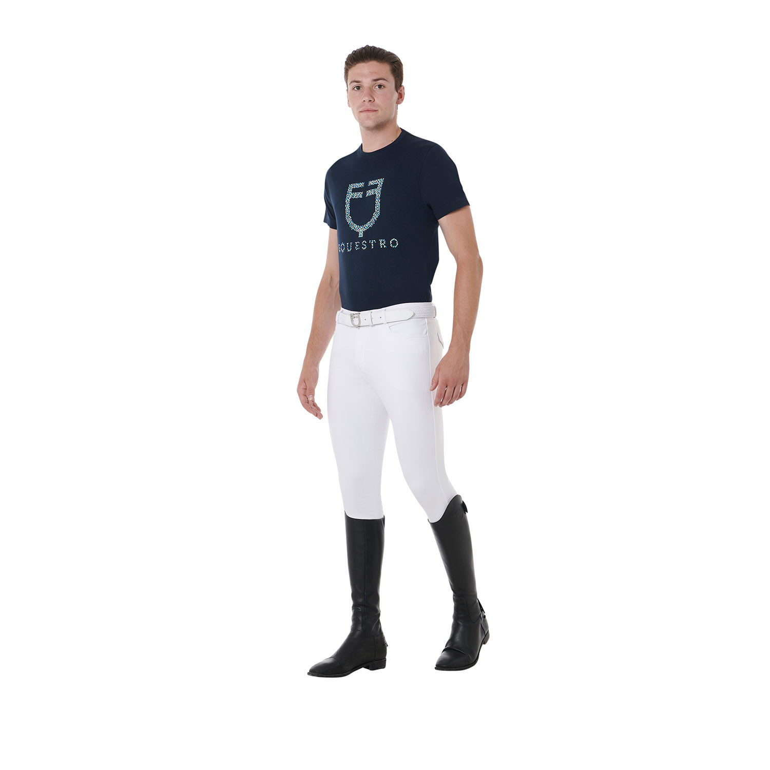 Herren-Reithose Slim Fit mit Vollbesatz