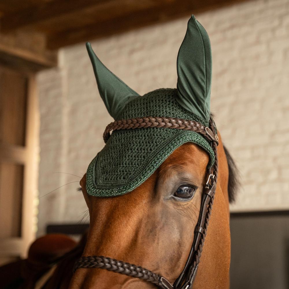 Fliegenhaube Wellington Soundless mit geflochtener Glitzerkordel