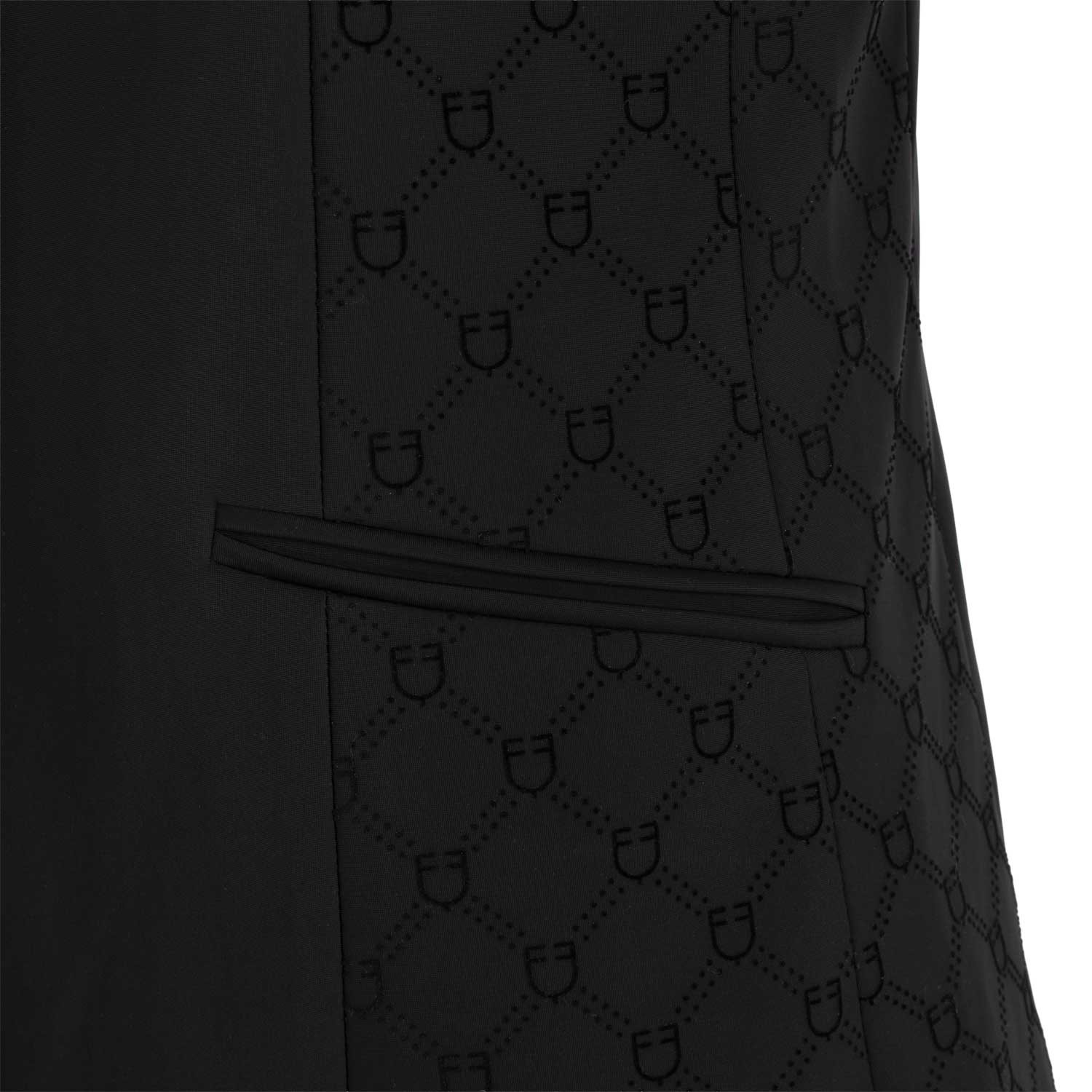Damen-Turnierjacket mit Monogramm in Velours-Optik