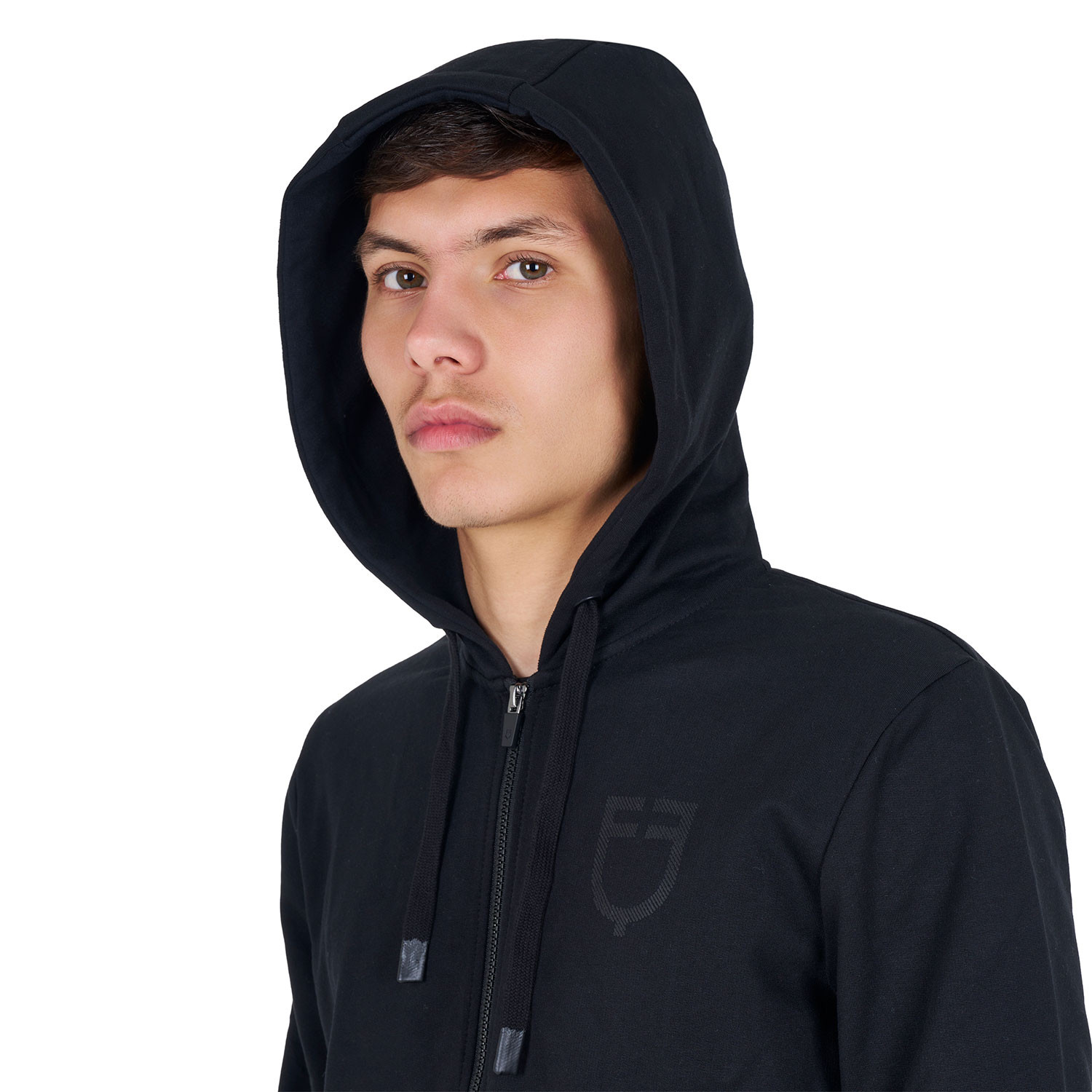 Sweatshirt für Herren mit verstellbarer Kapuze und Reißverschluss