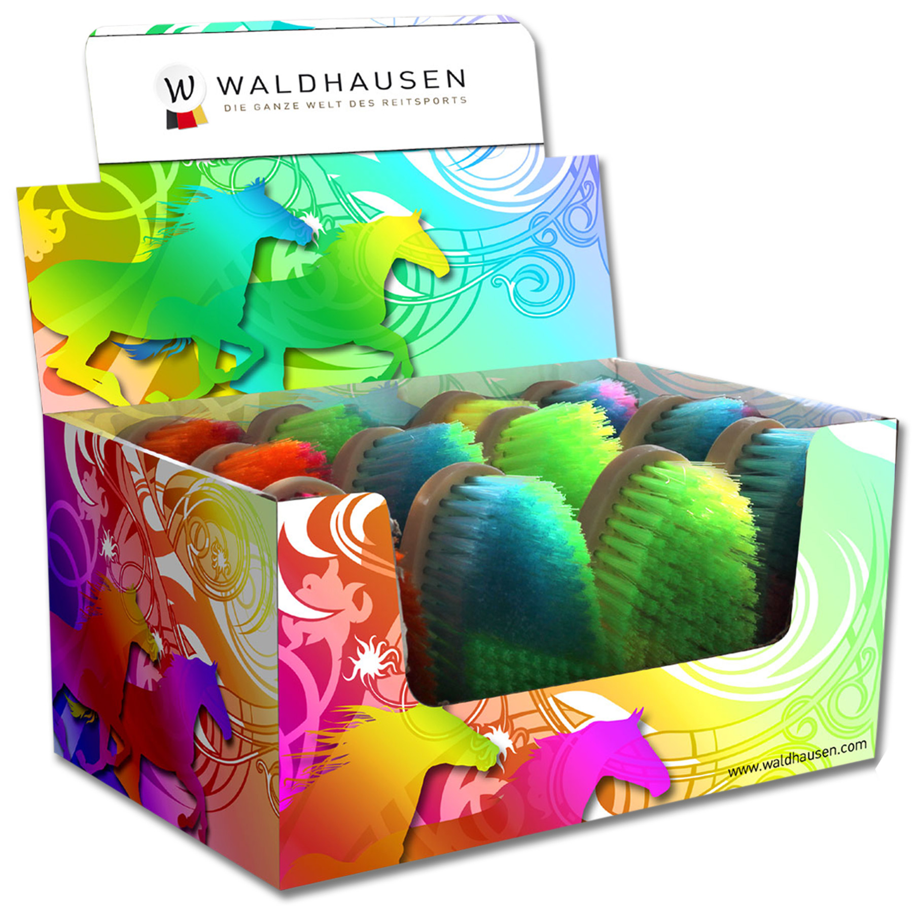 NEON brush-set, 12pcs., included POS-display