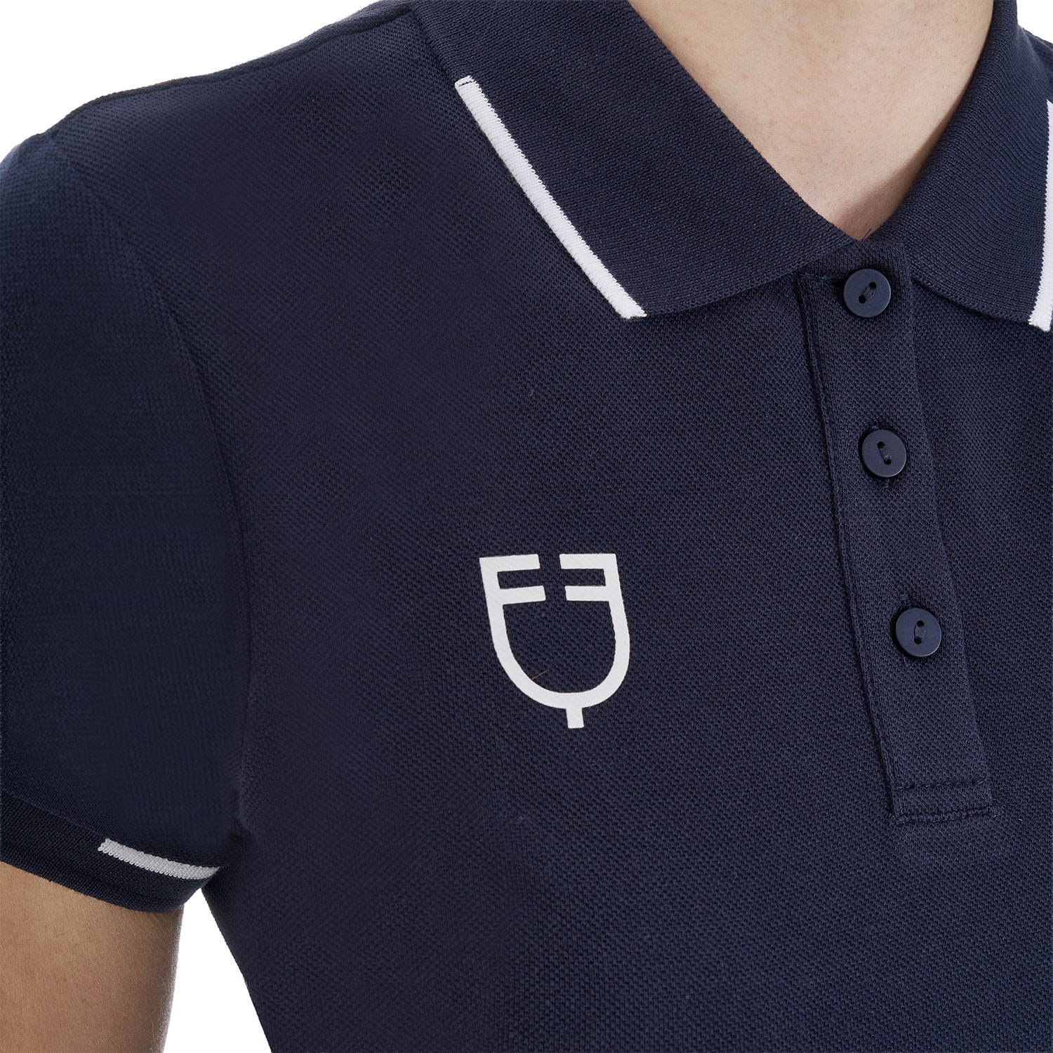 Damen-Trainingspolo mit drei Knöpfen X FISE