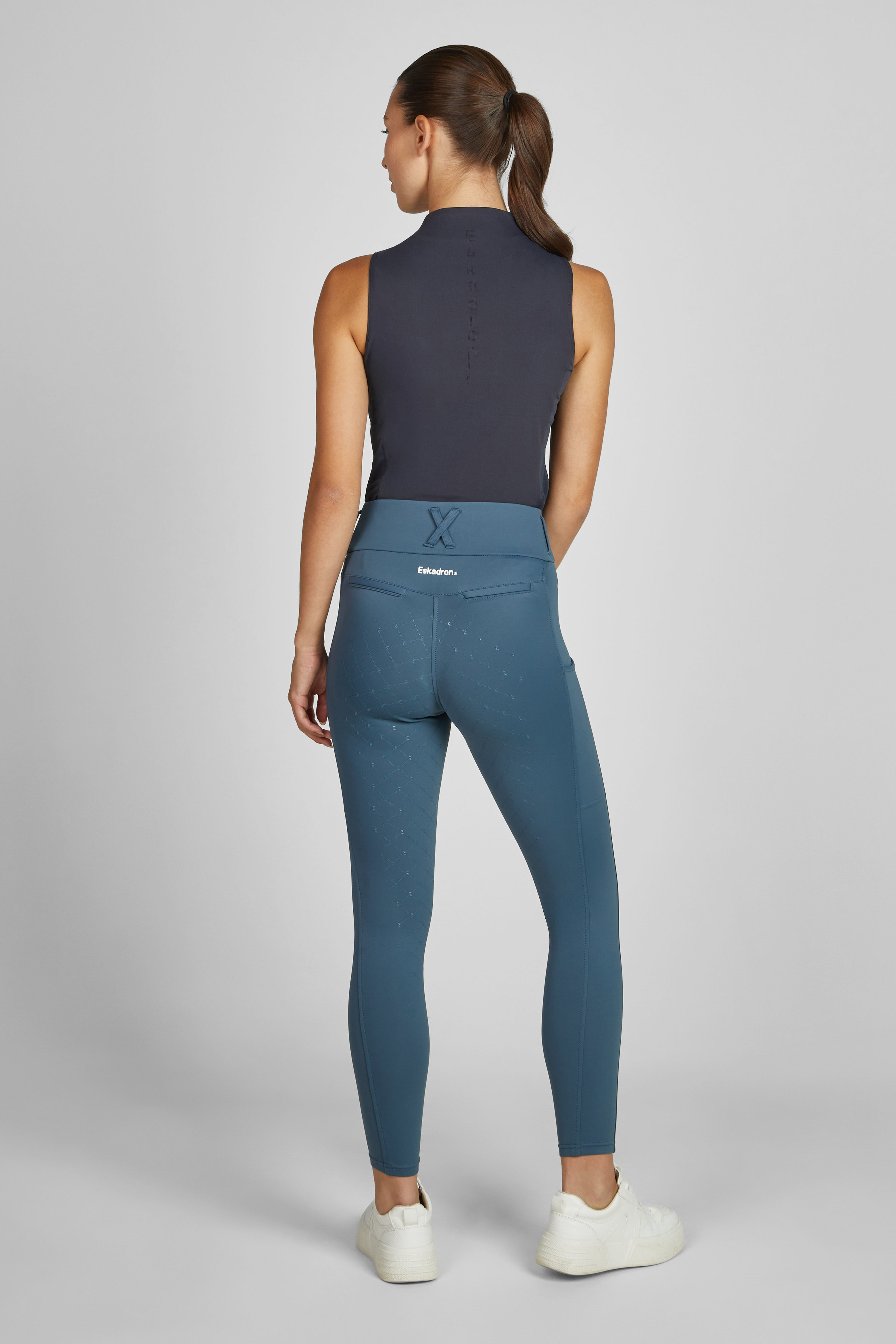 Reitleggins Classic Sports Damen in ocean