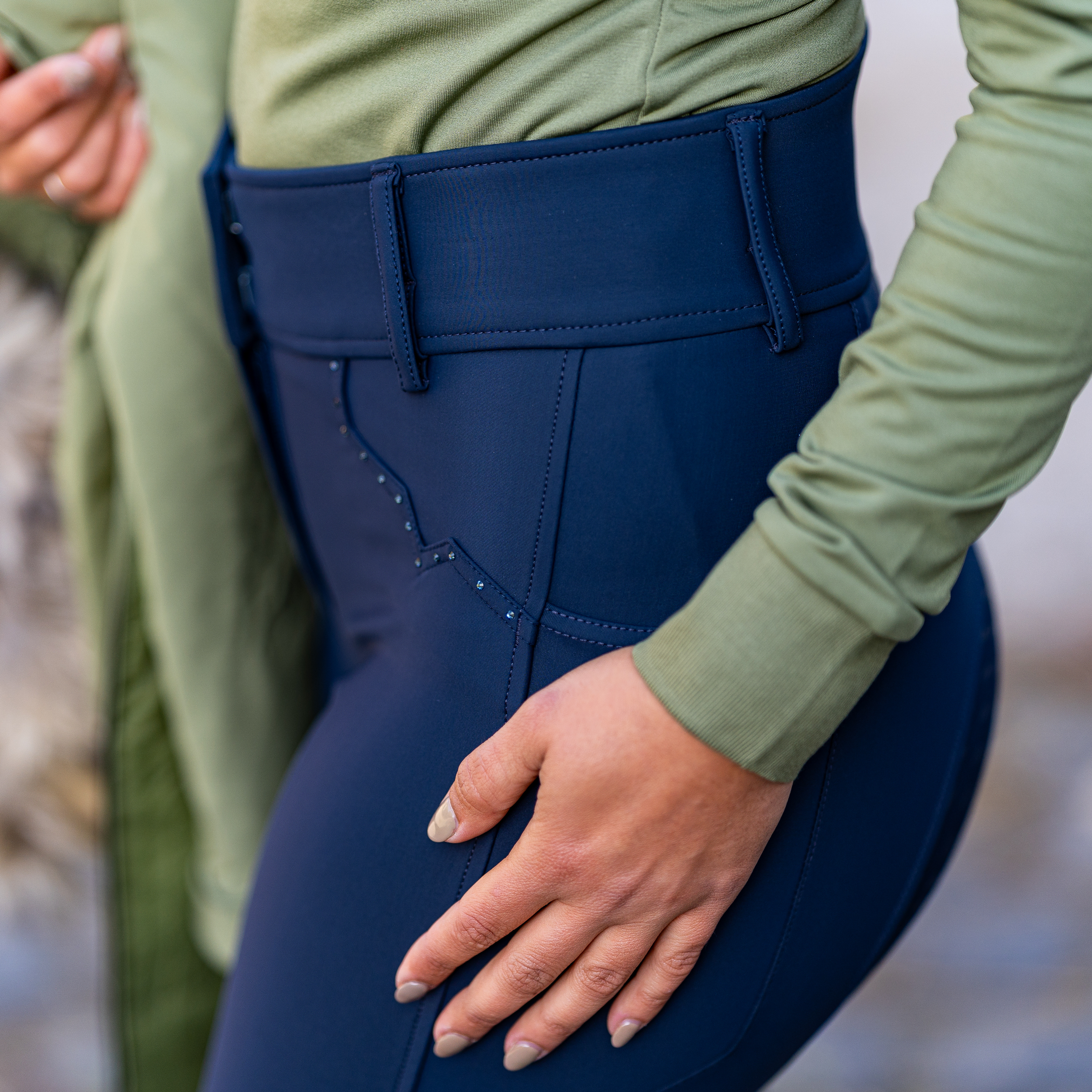 Pantalon d'équitation dame Adora avec plein grip