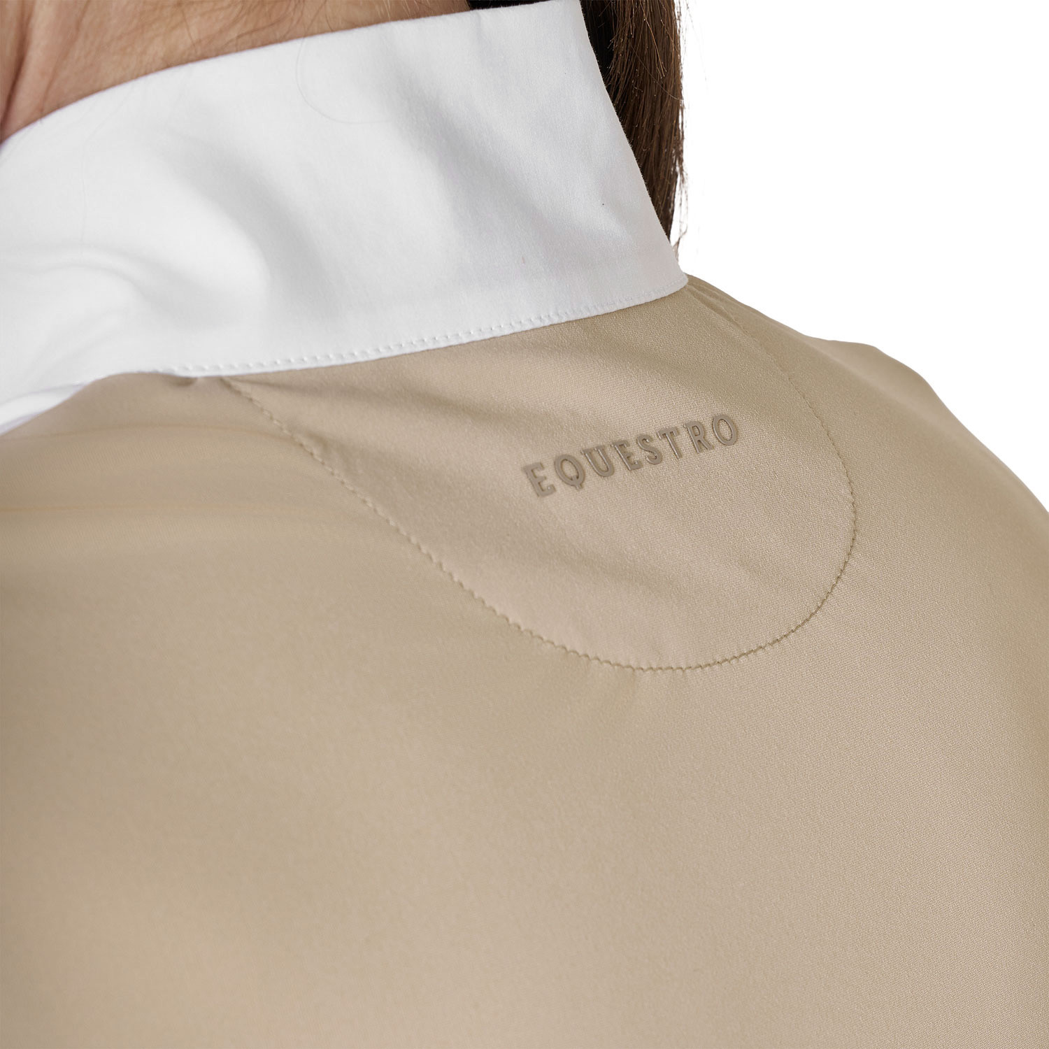 Perforiertes langärmliges Damen-Turnierpolo