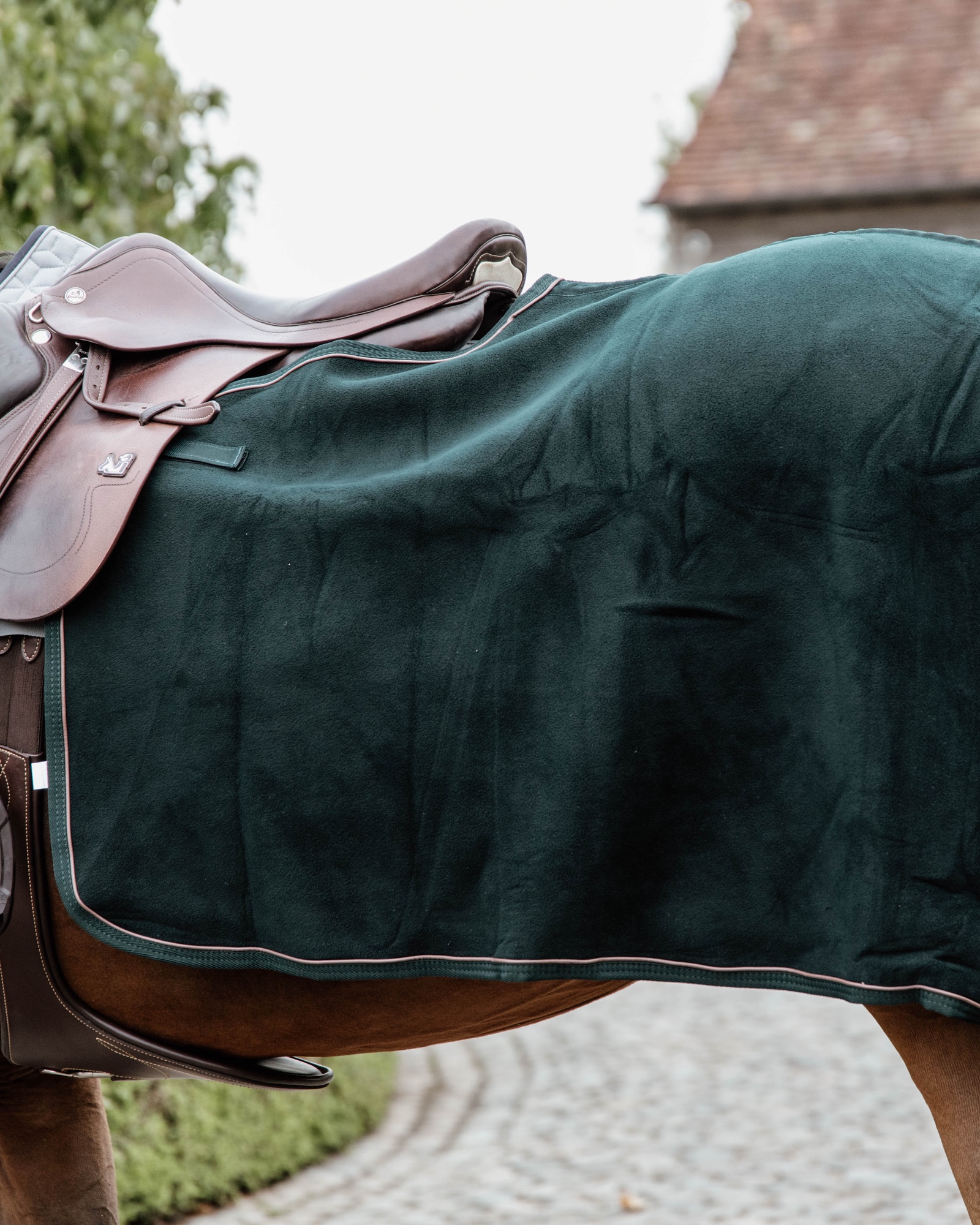 Riding rug square heavy fleece