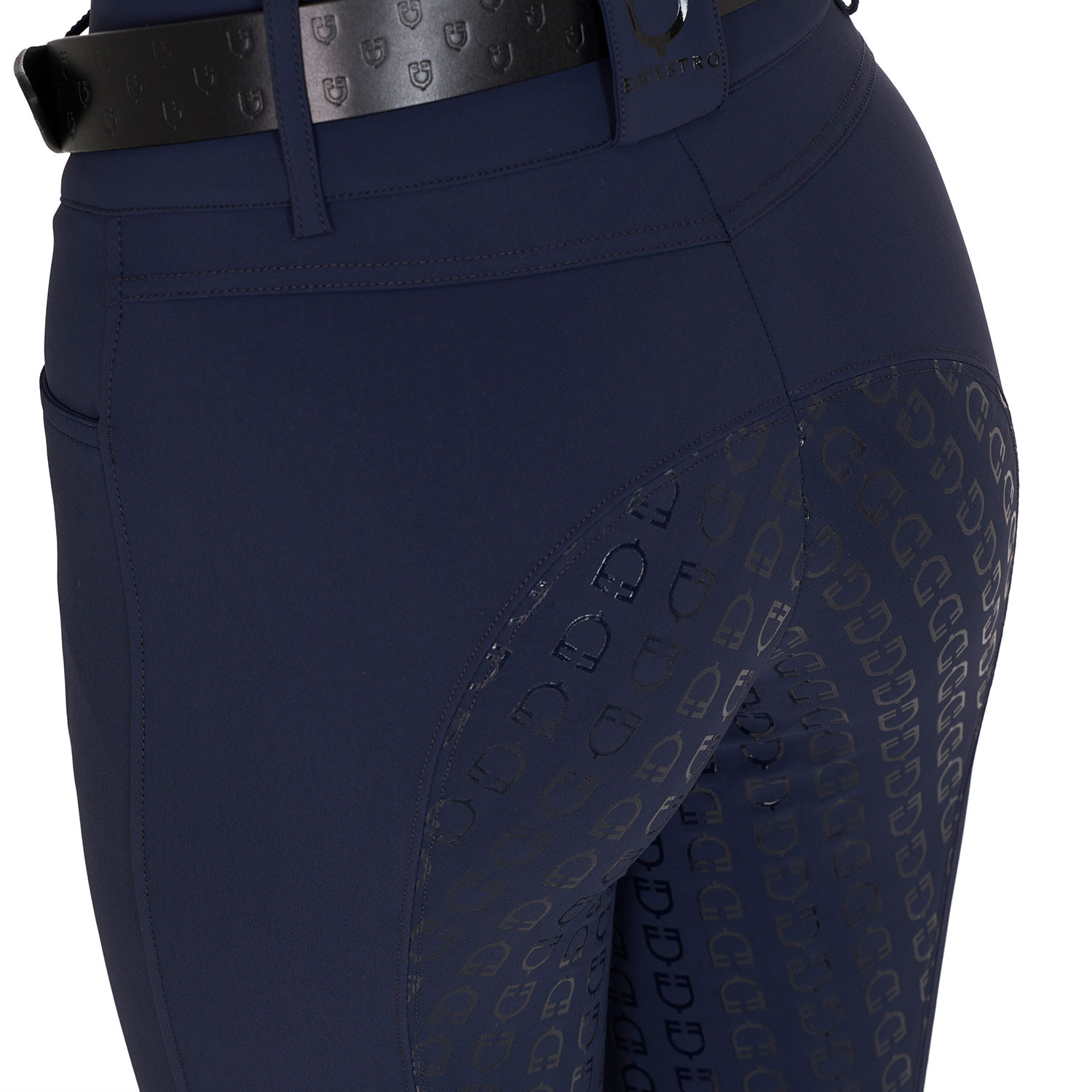 Damen-Reithose High Waist mit Vollbesatz