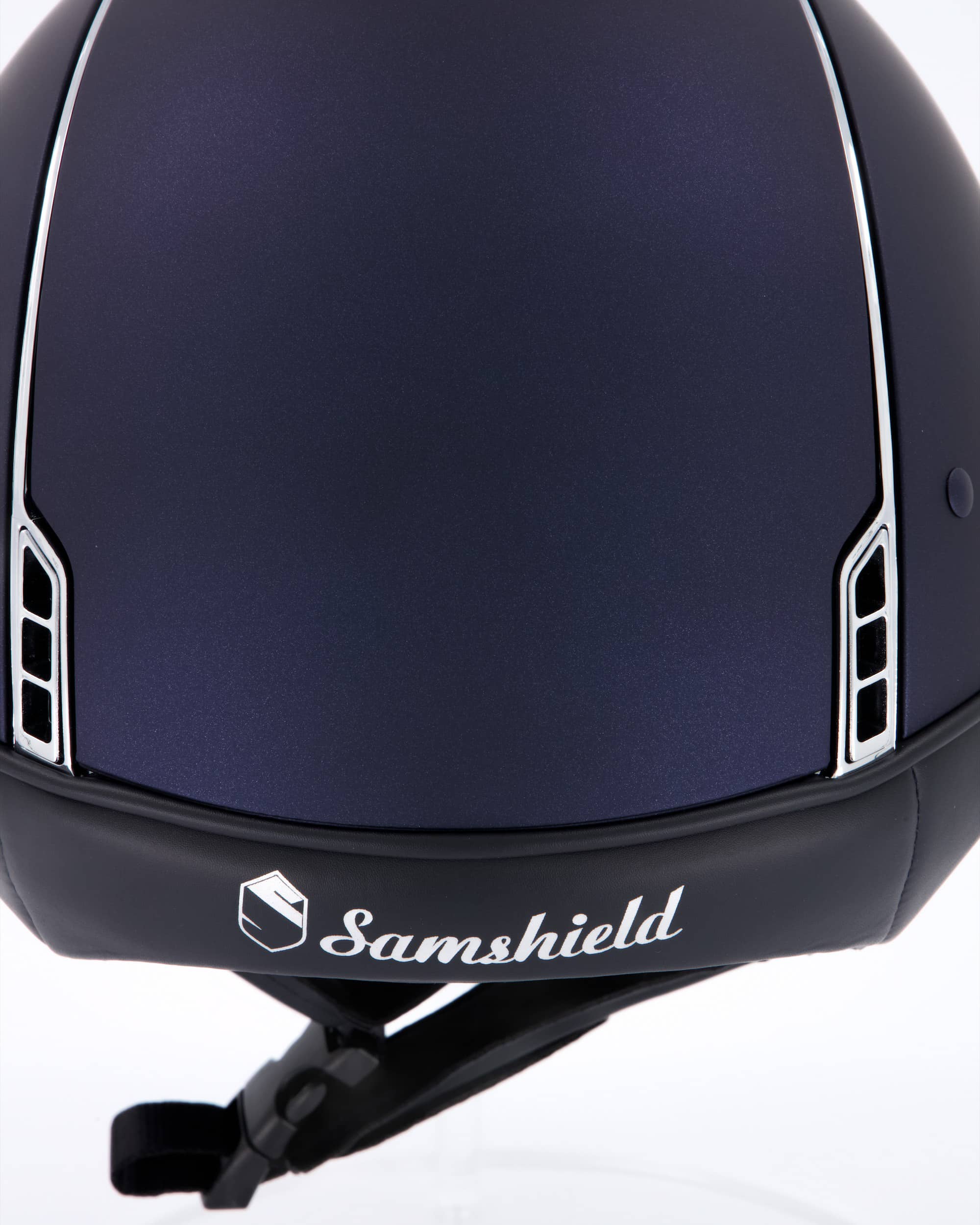 Riding helmet Shadowmatt Chrome in blue
