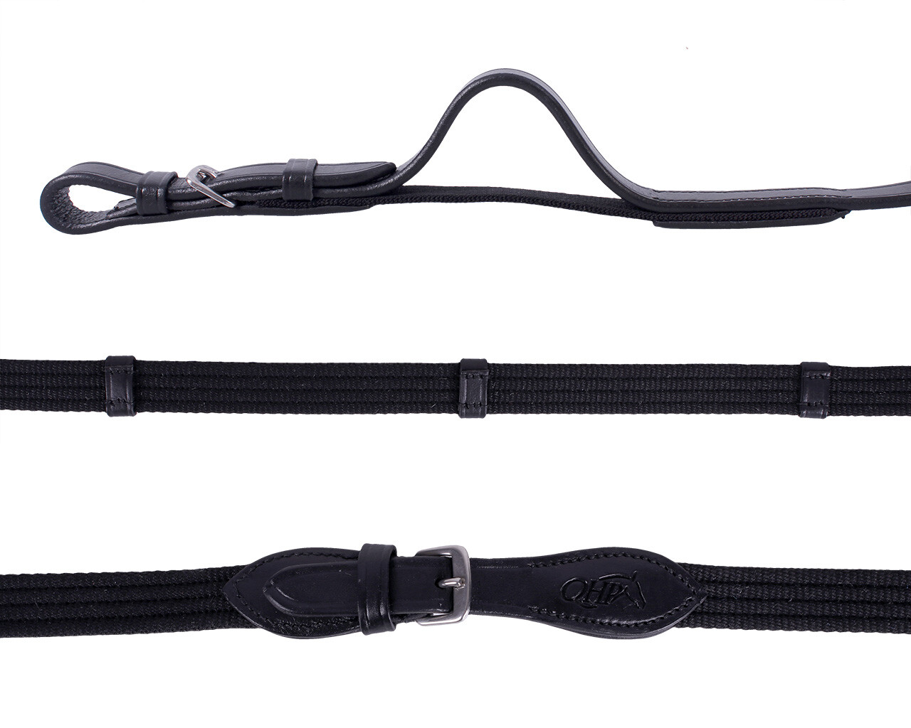 Belt reins elasticated