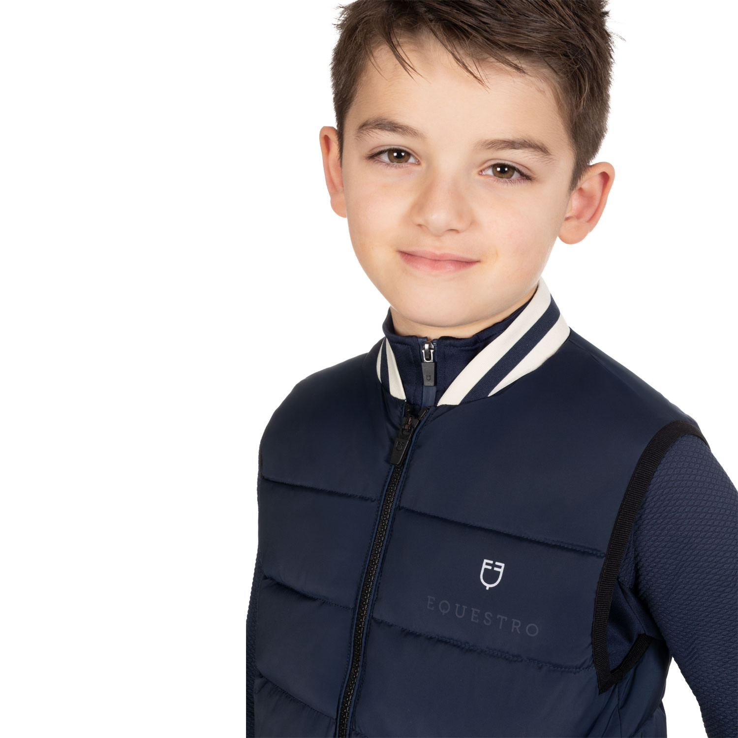 Technische Weste für Jungen mit Strickkragen