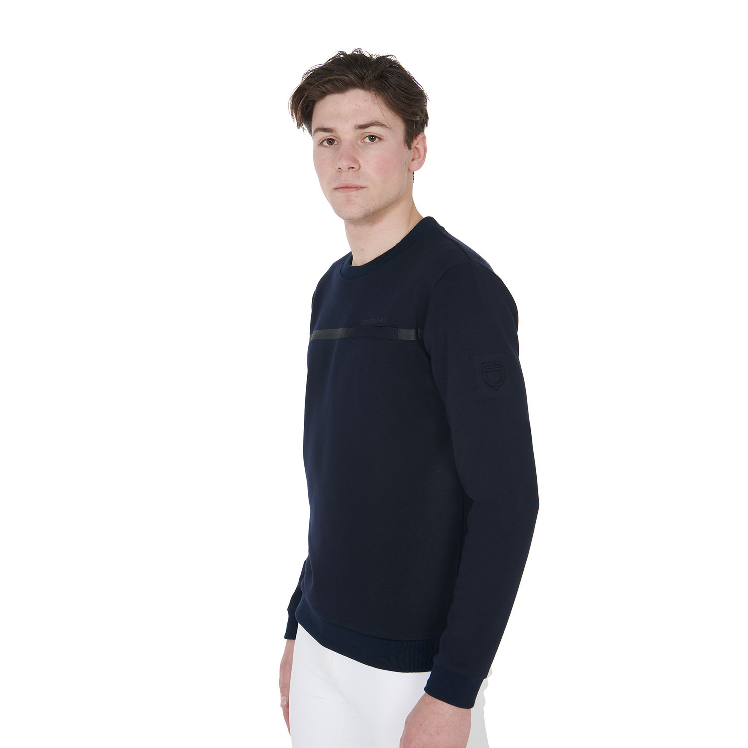Herren-Rundhalssweatshirt aus Interlock