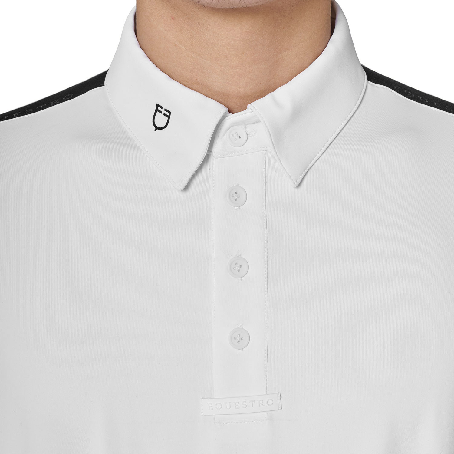 Langarm-Turnierpolo für Herren mit Mesh-Einsätzen