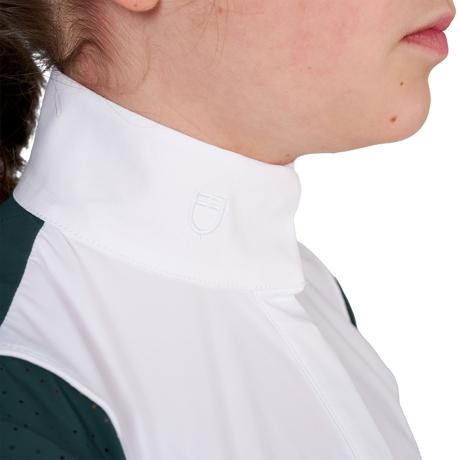 Mädchen-Turnierpolo mit perforierten Einsätzen