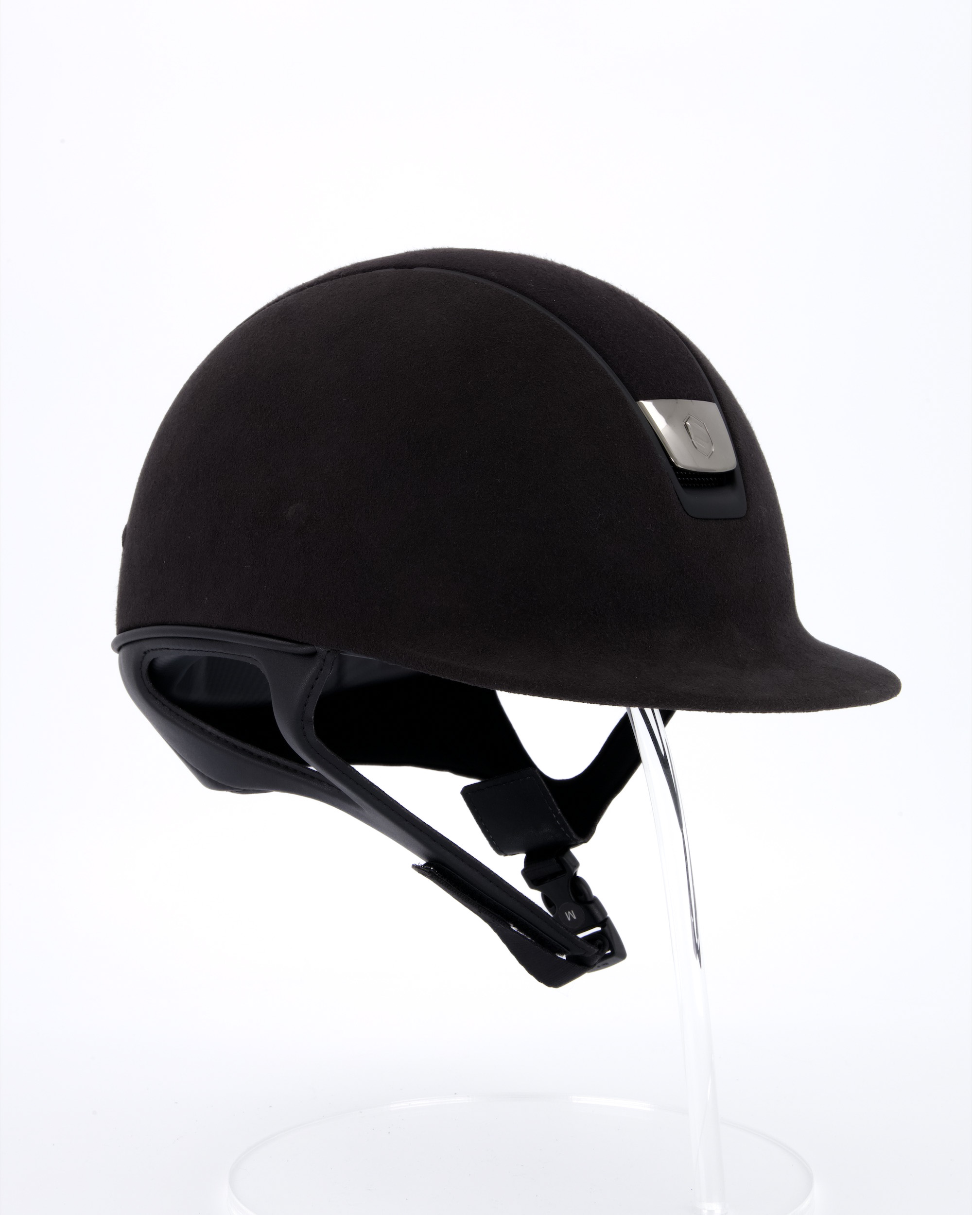 Riding helmet Premium Alcantara Matt Black in black