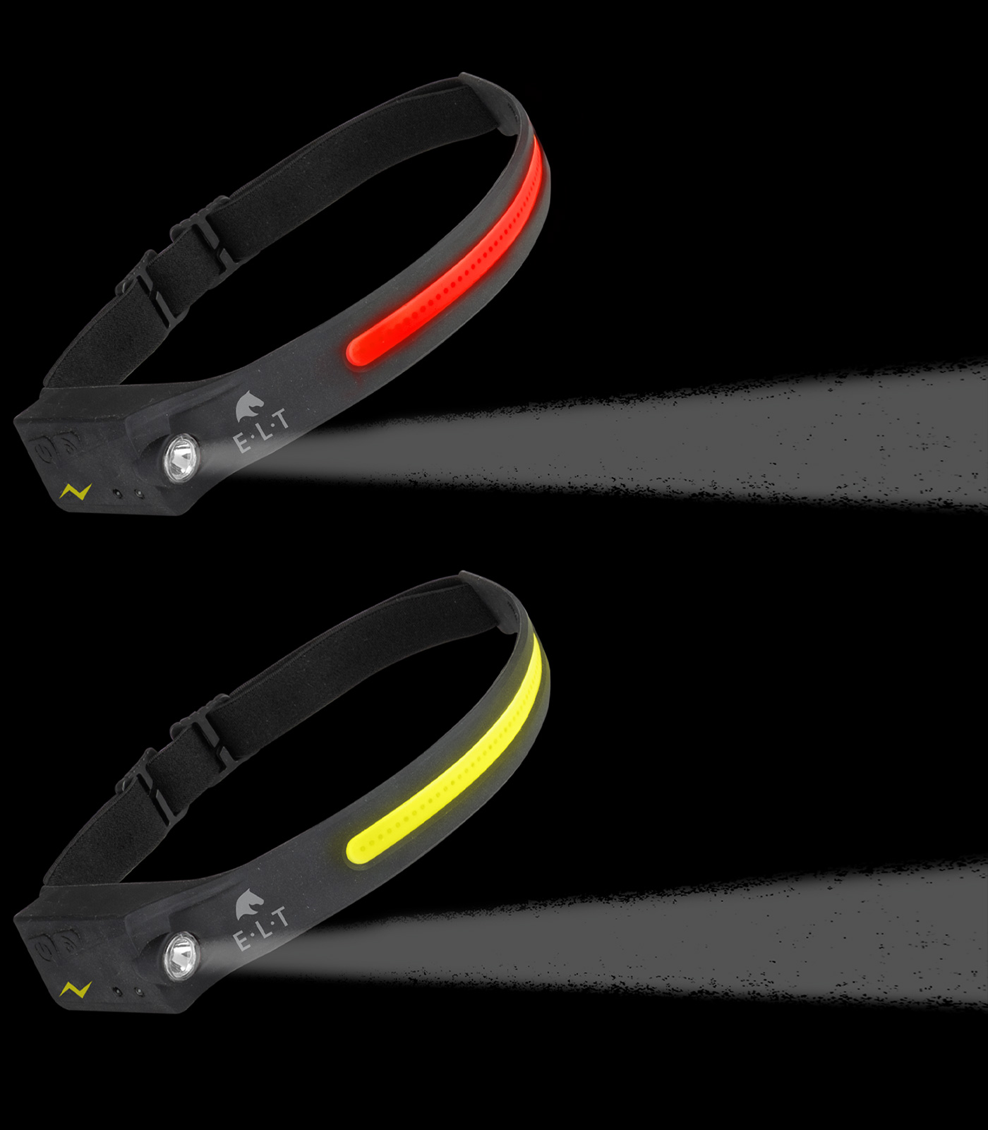 Sensor LED headlamp, black