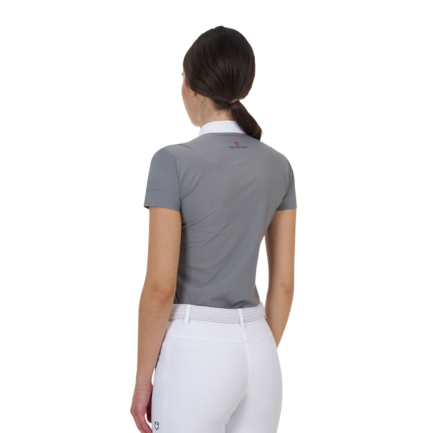 Damen-Turnierpoloshirt mit kurzen Ärmeln und Knöpfen