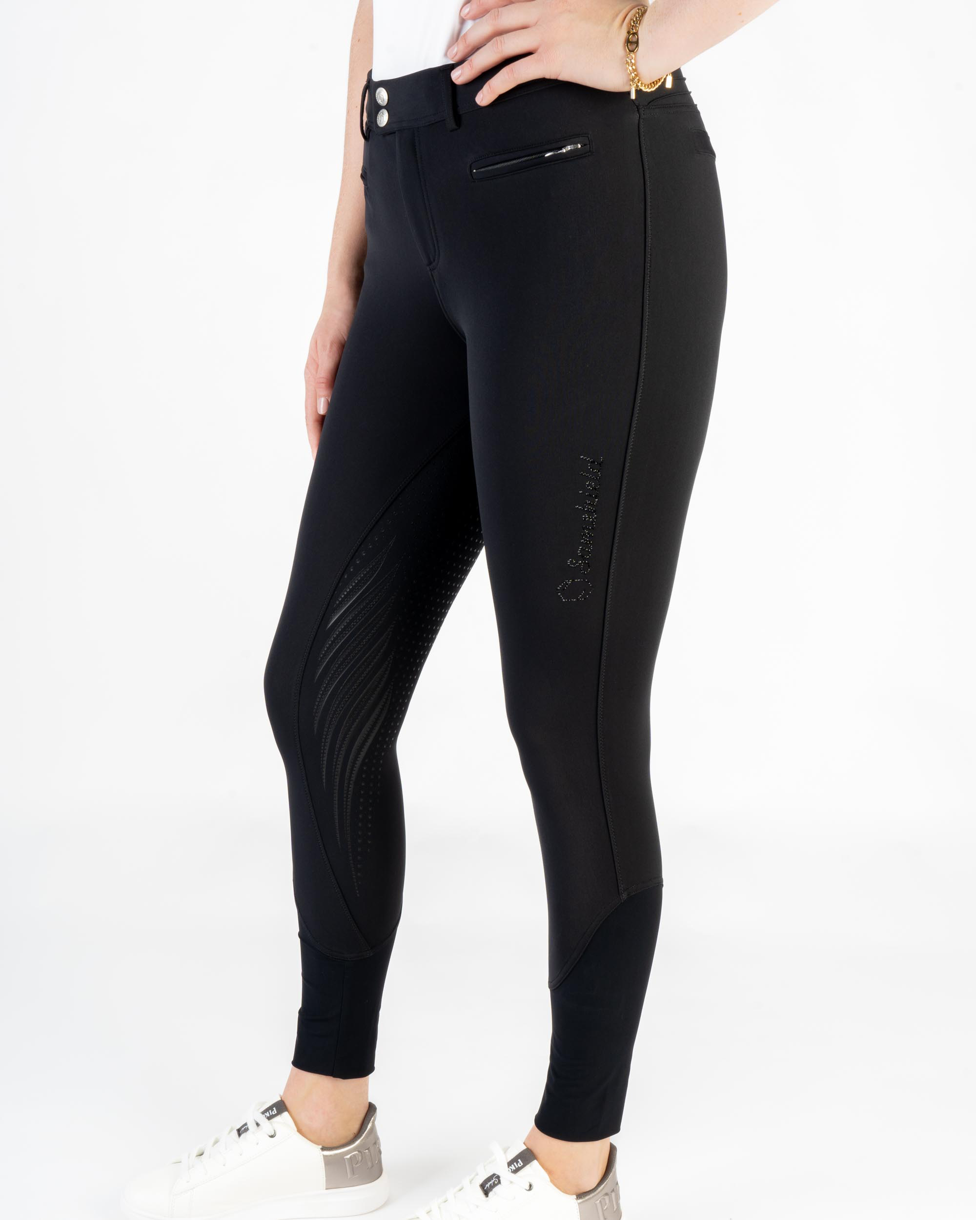 Ladies riding breeches Diane Winter full grip in black