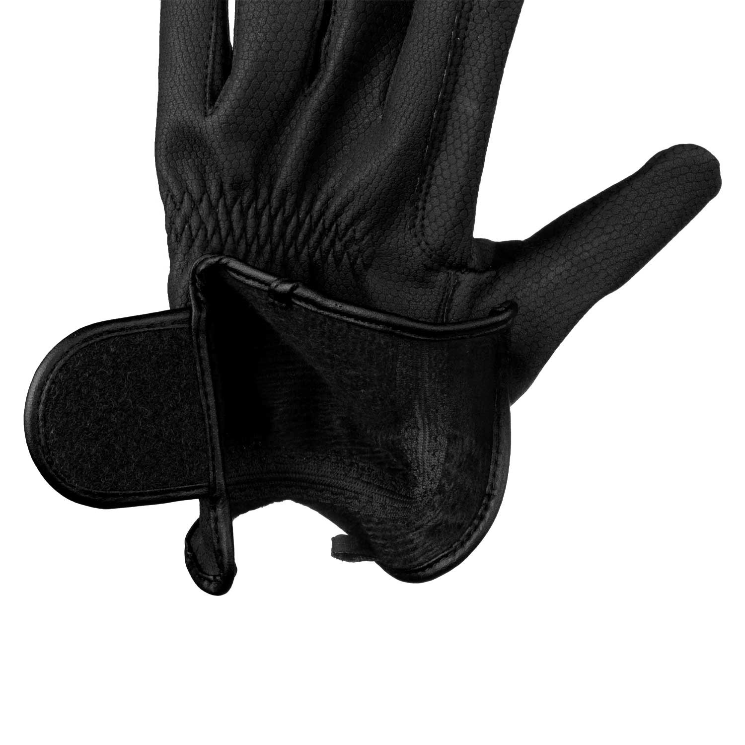 Gepolsterte Unisex-Handschuhe aus Kunstleder mit Klettverschluss