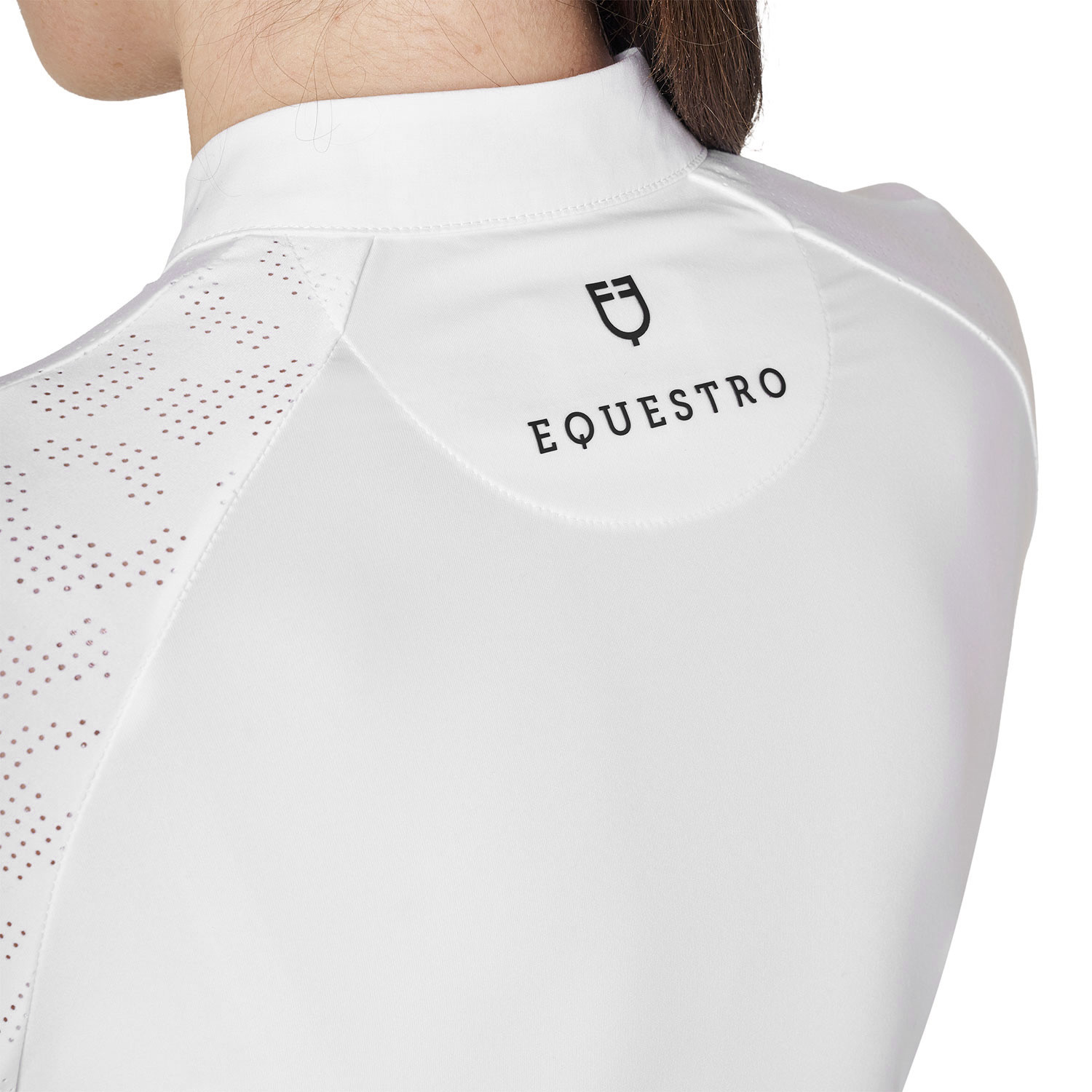 Schmal geschnittenes Turnier-Poloshirt für Damen mit Mesh-Einsätzen