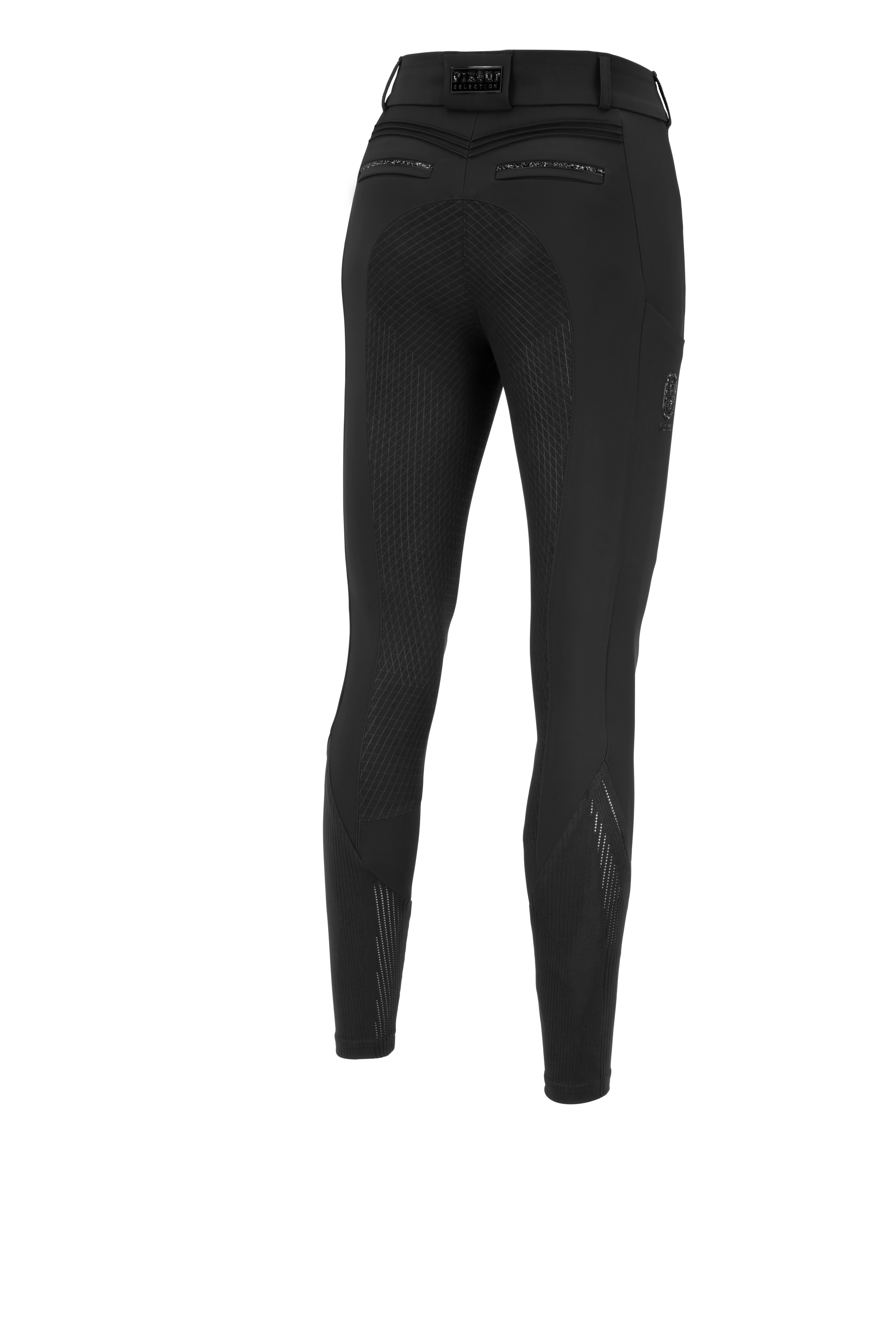 Reithose Damen CEELINA Highwaist Grid TexLeather Vollgrip
