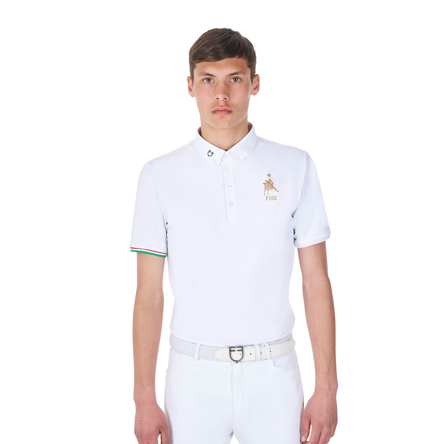Herren-Turnierpolo X FISE