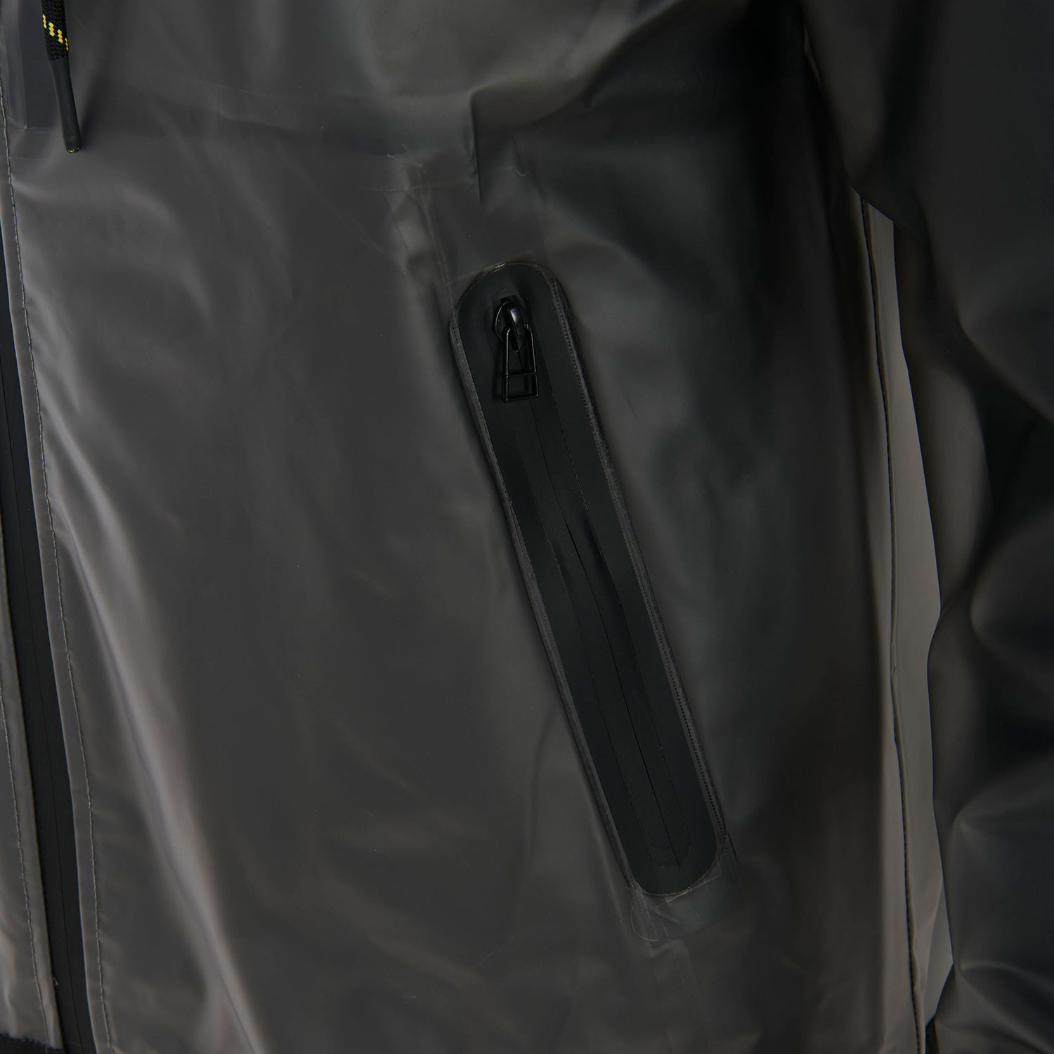 Transparente technische Regenjacke für Herren