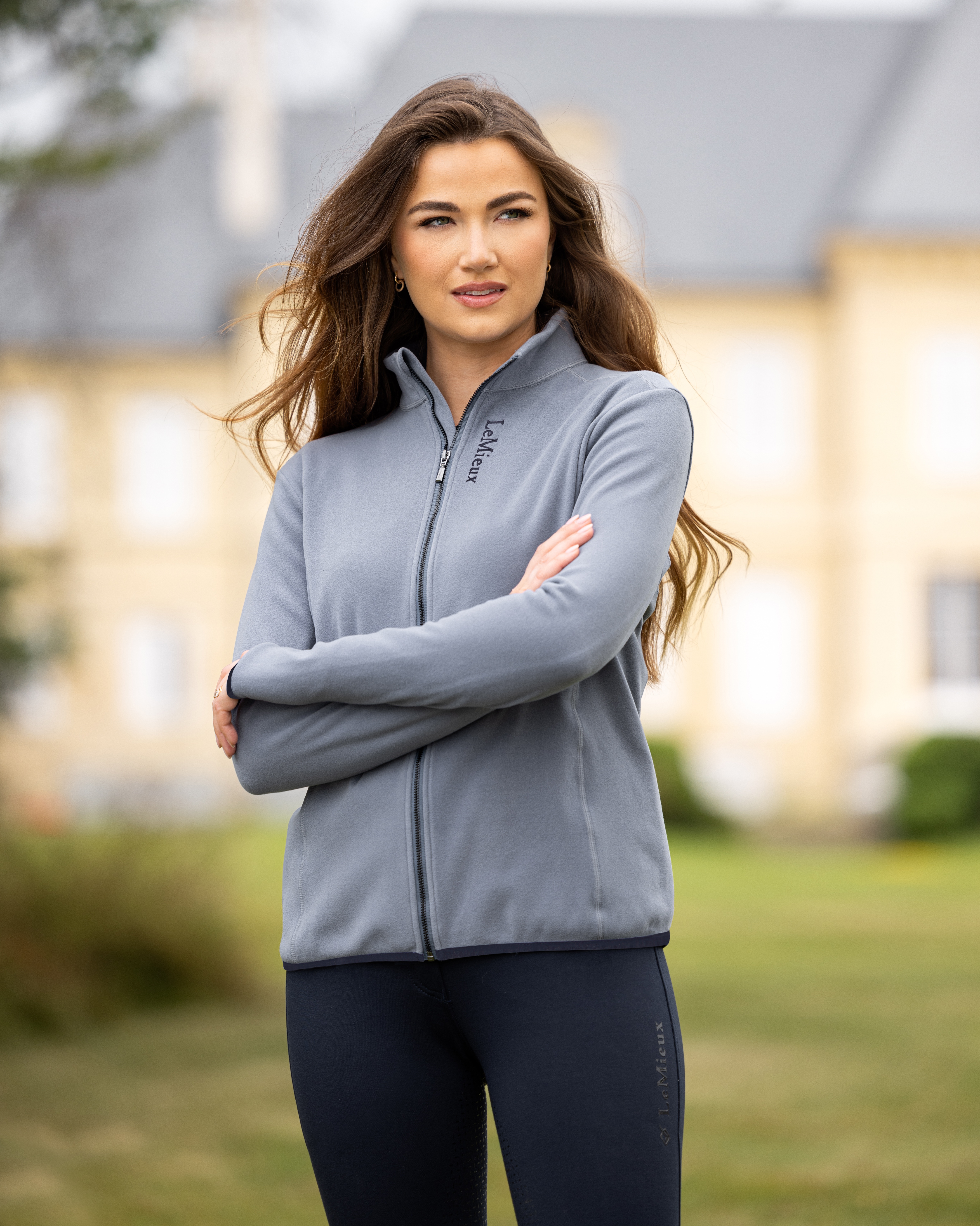 Jacket ladies Faye Zip in jay blue