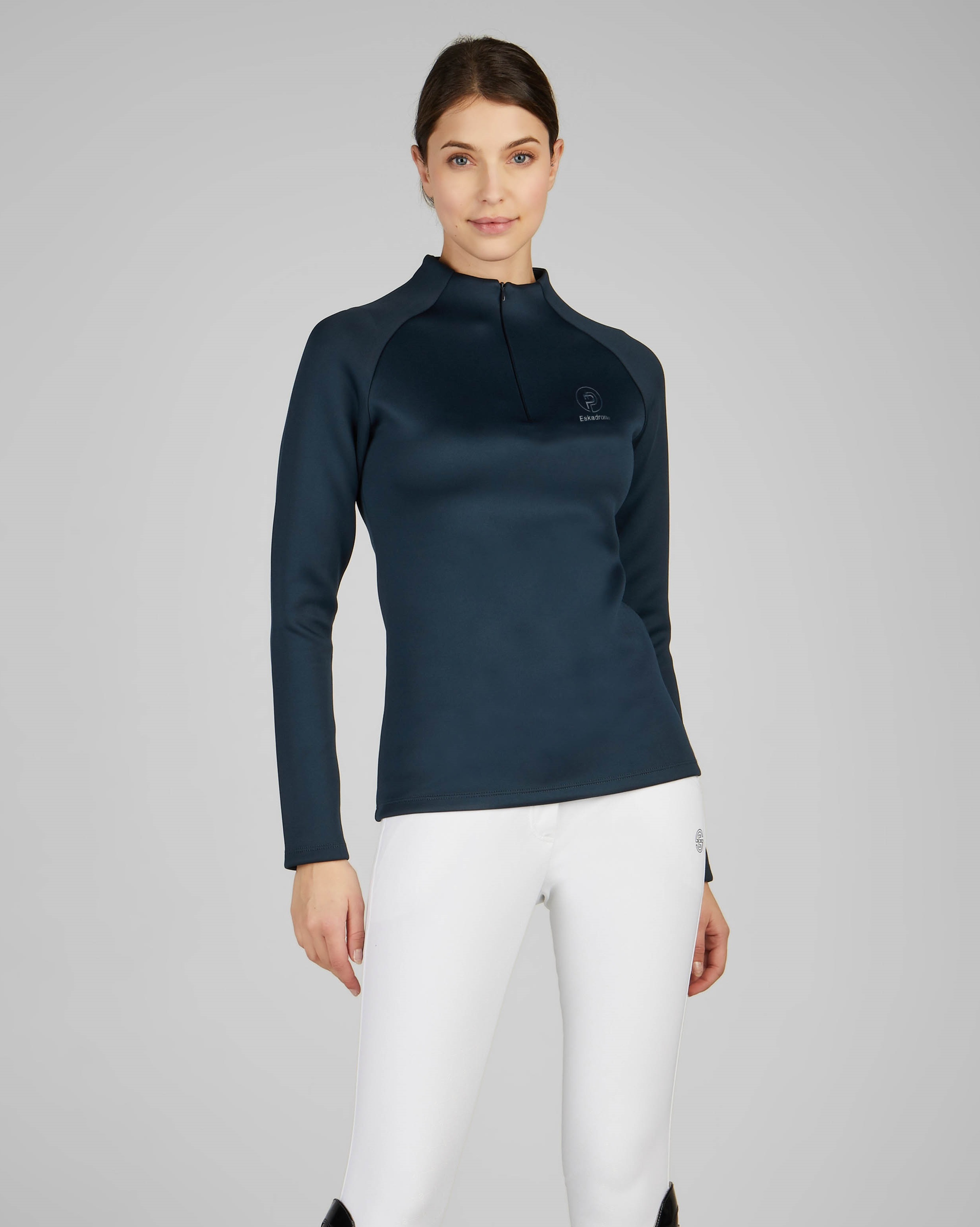 Women's Half Zip Platinum functional shirt