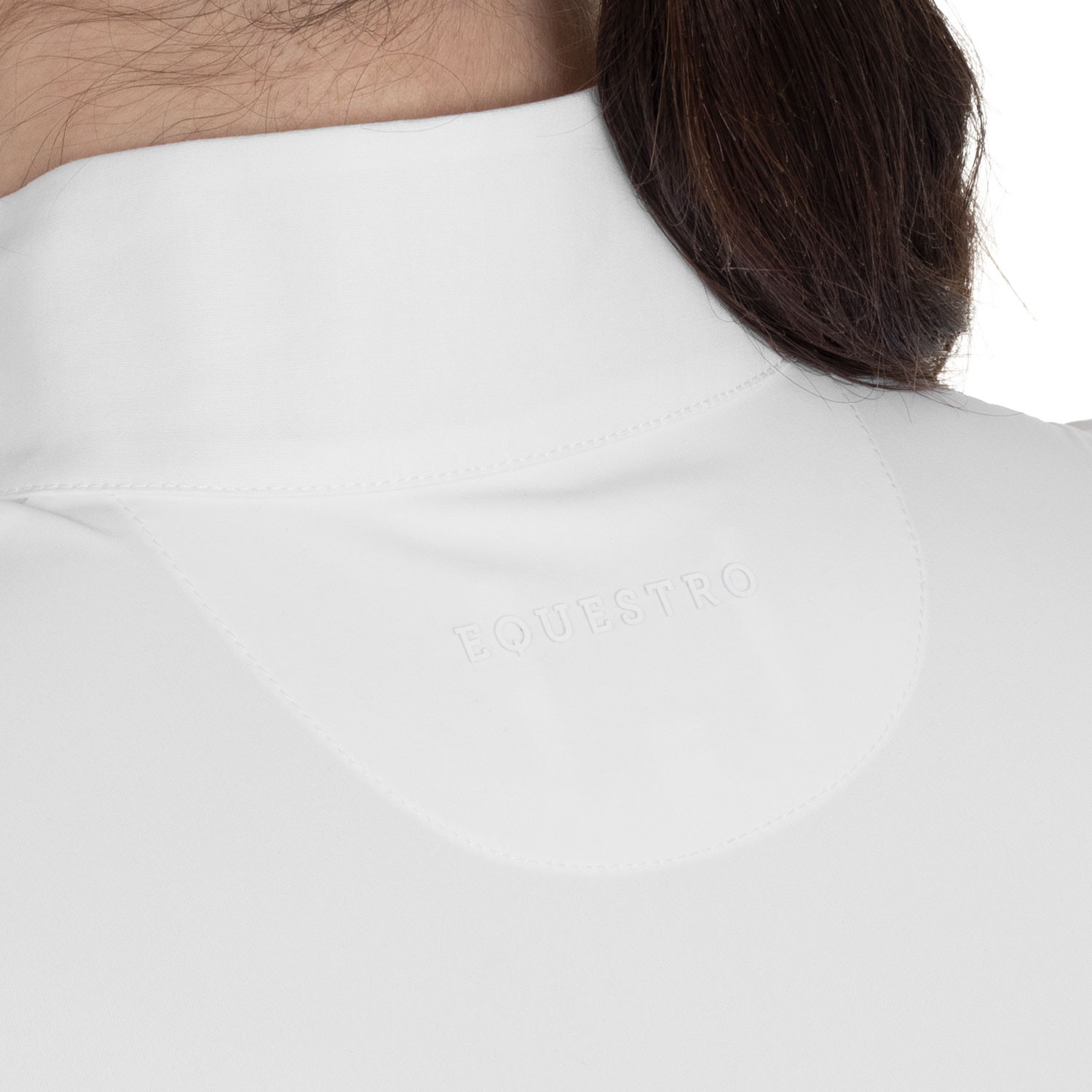 Perforiertes langärmliges Damen-Turnierpolo