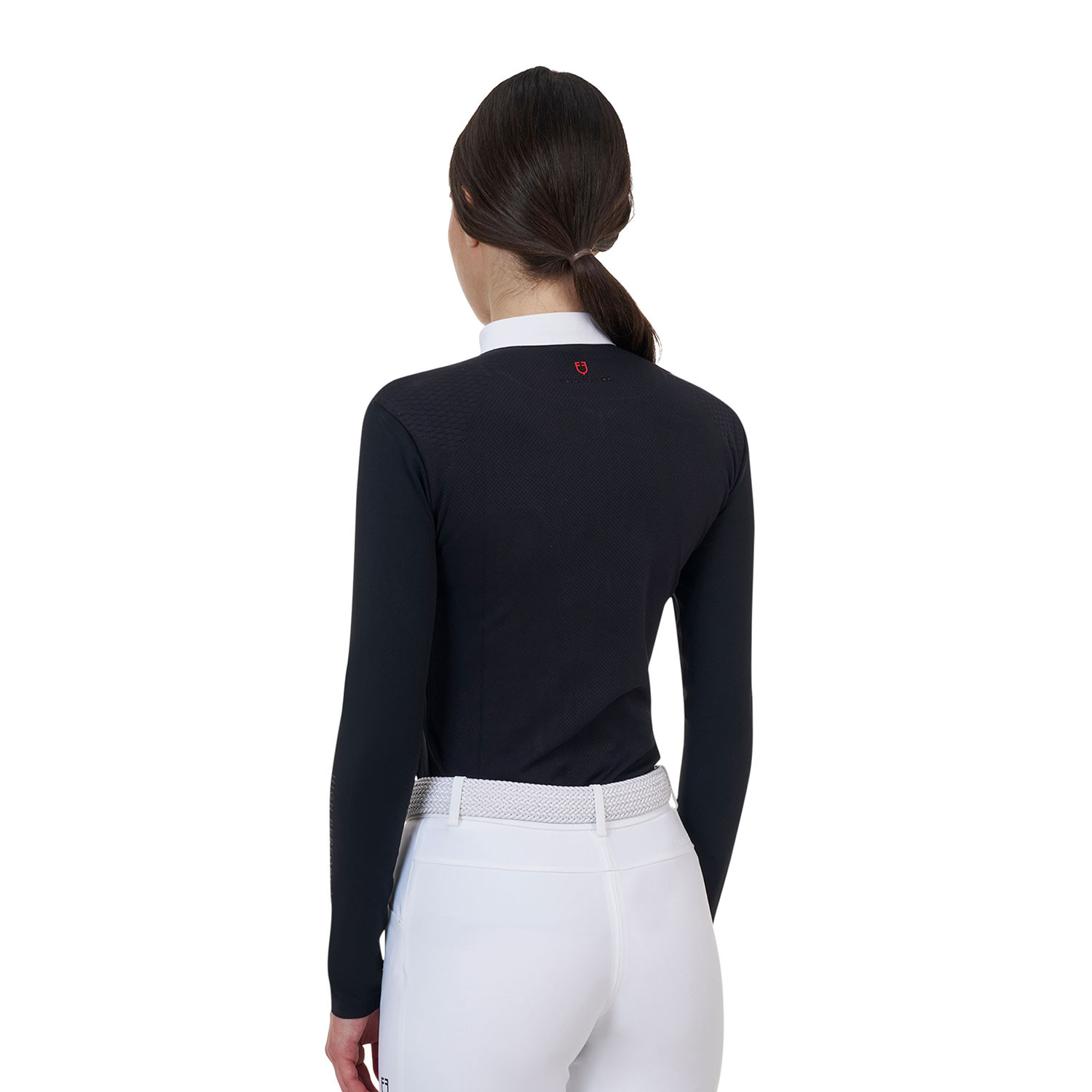 Ridertechnology Turnier-Polo-Shirt Langarm mit Reißverschluss