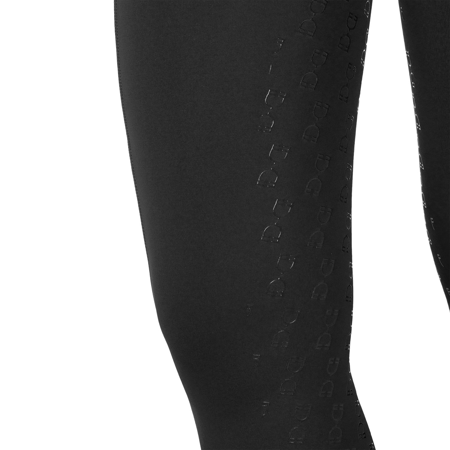 Mädchen-Reitleggings High-Waist Vollbesatz mit Gürtelschlaufen