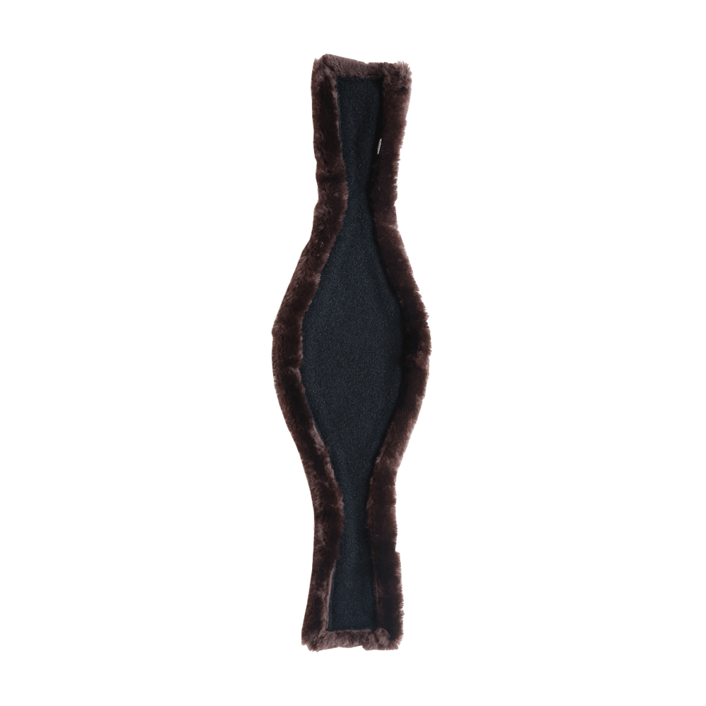 Lambskin girth protector for anatomical long girth