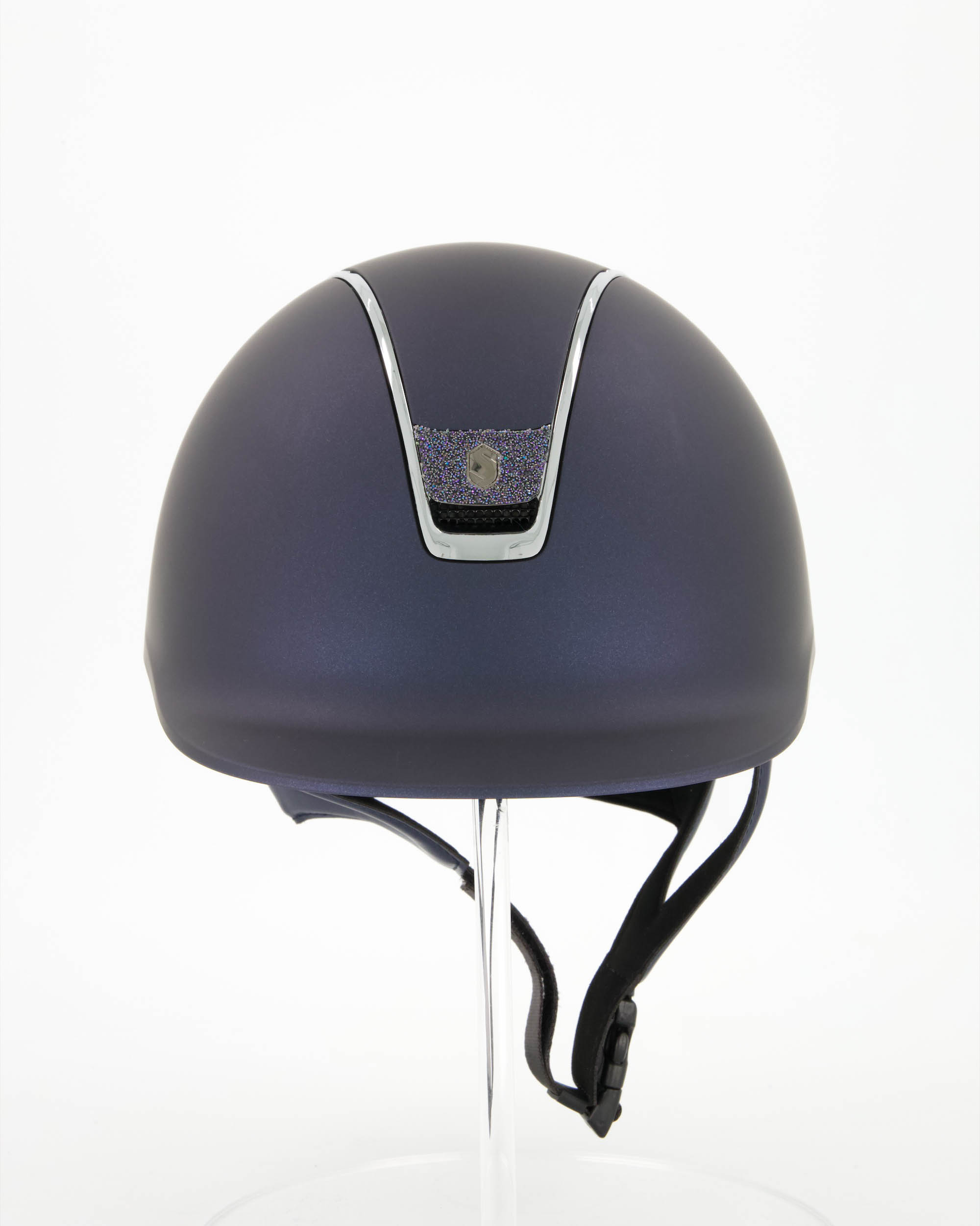 Reithelm 2.0 Shadowmatt blau, Trim Chome, Blason Crystal Fabric Paradise Shine