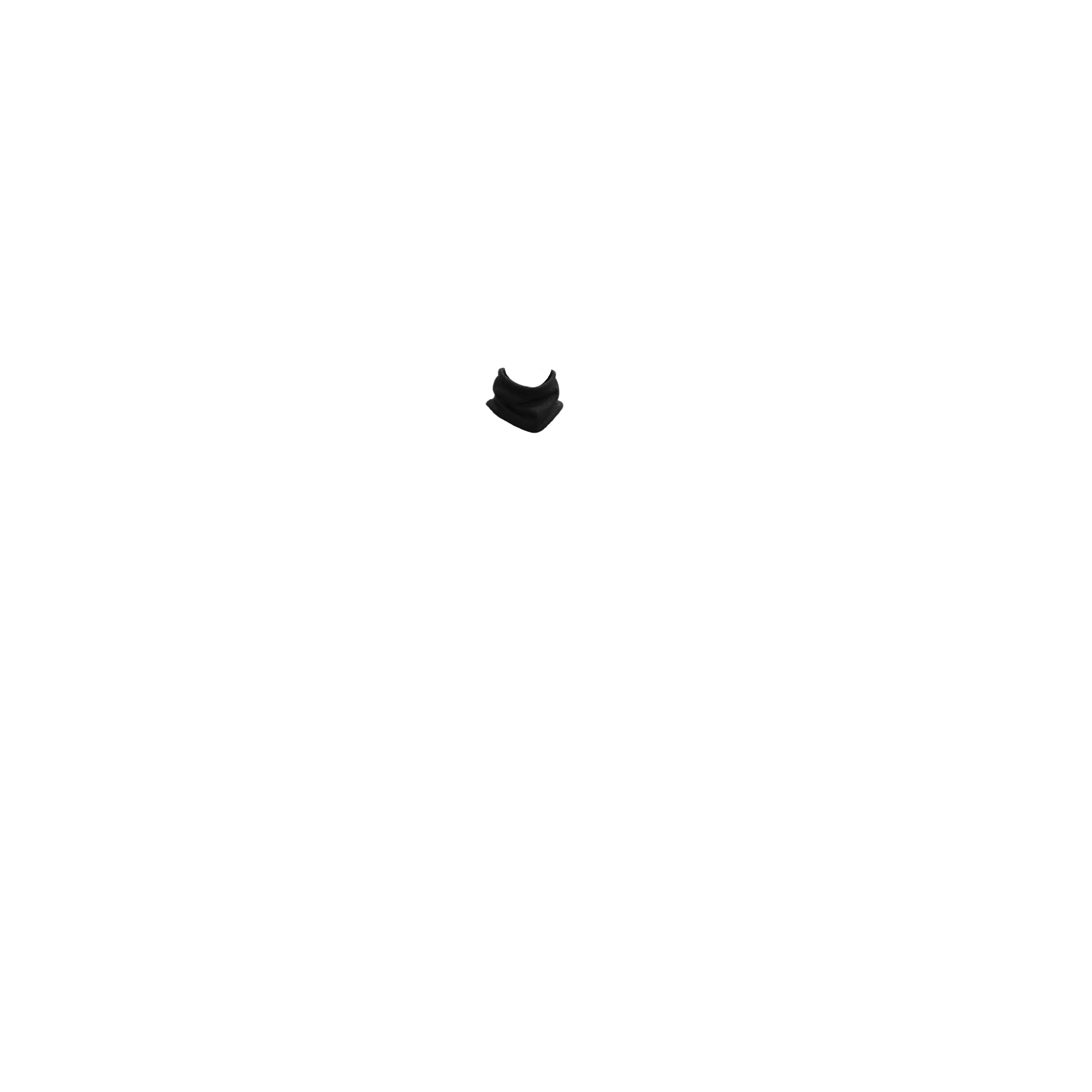 Fleece Loop-Schal Schwarz