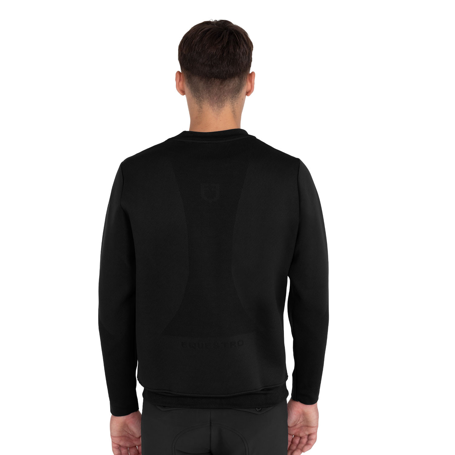 Technisches Rundhalssweatshirt für Herren mit Micro-Mesh-Einsätzen
