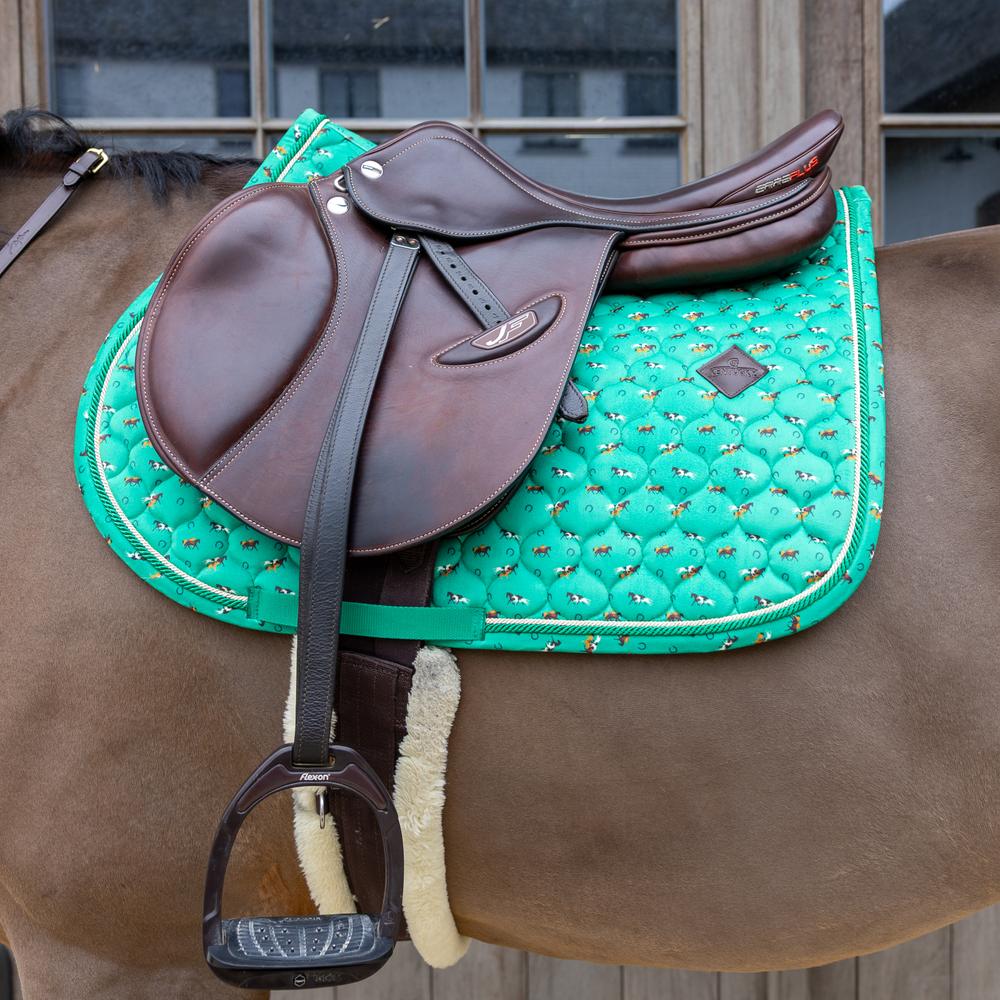 Tapis de selle Velvet Horse printing Dressage