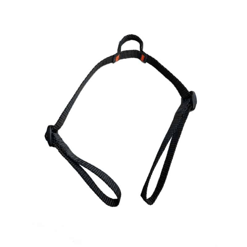 Airbag saddle strap in black