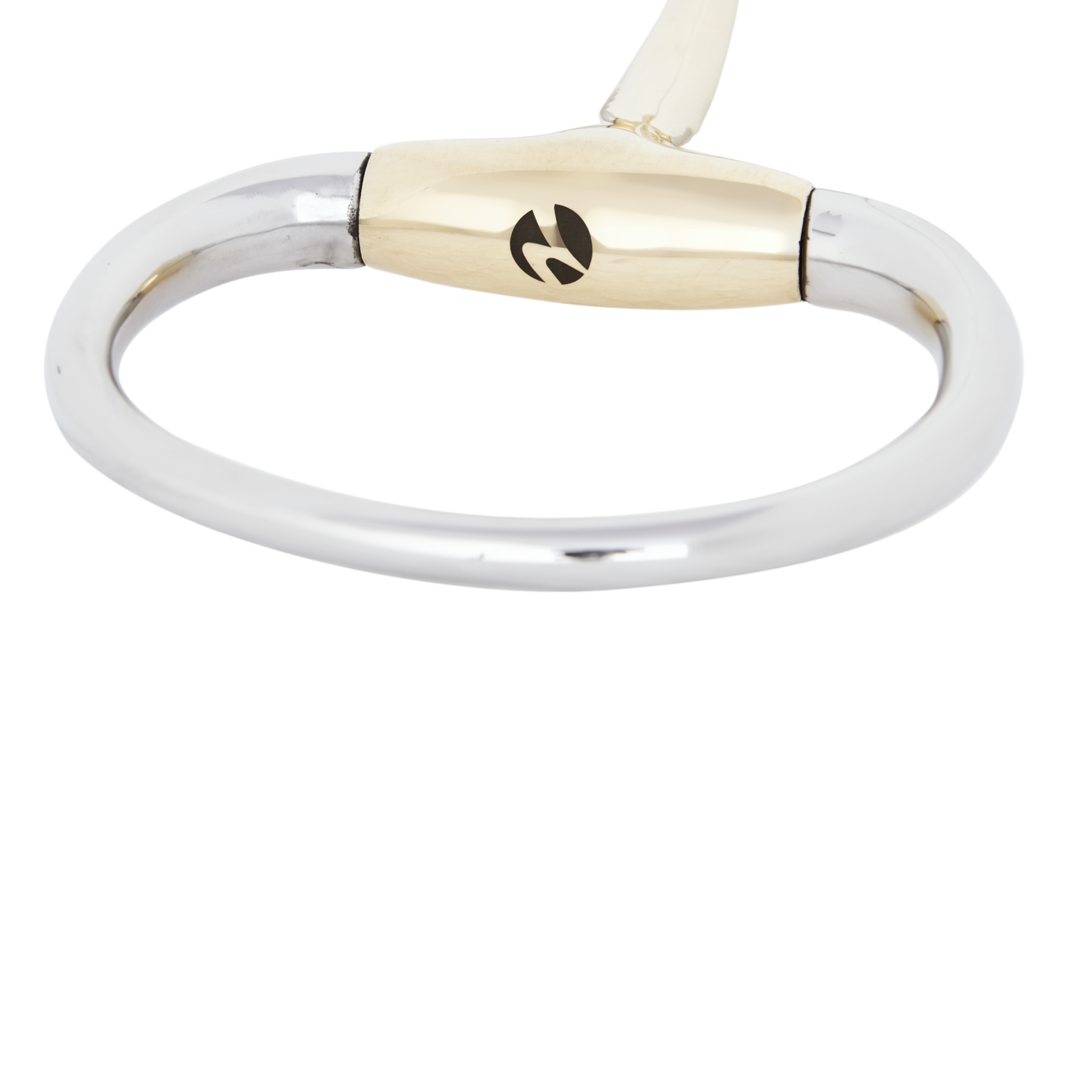 Unterleg-Olivenkopfgebiss Kaugan® 14 mm, doppelt gebrochen