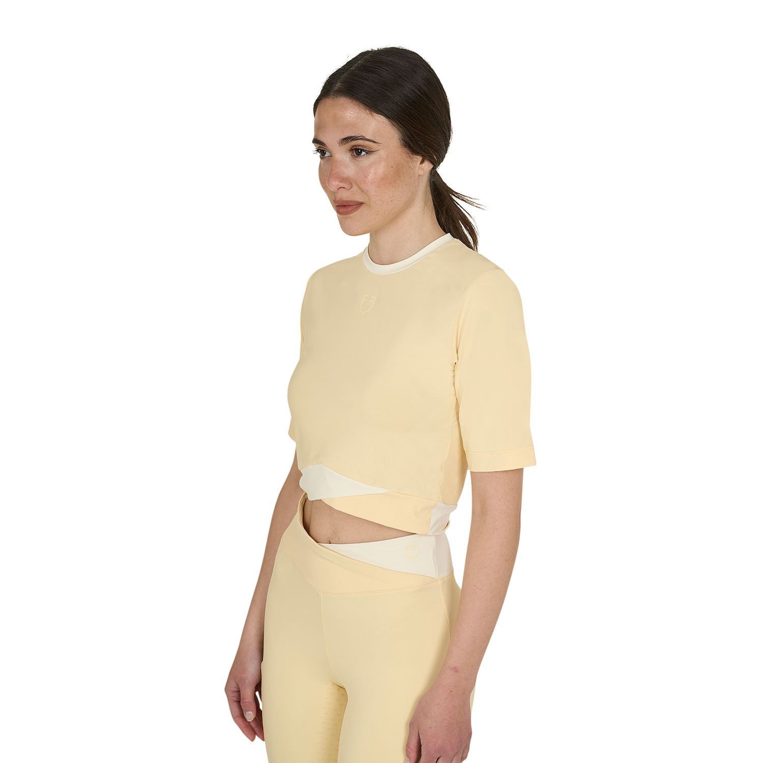 Cropped T-Shirt für Damen aus Funktionsmaterial