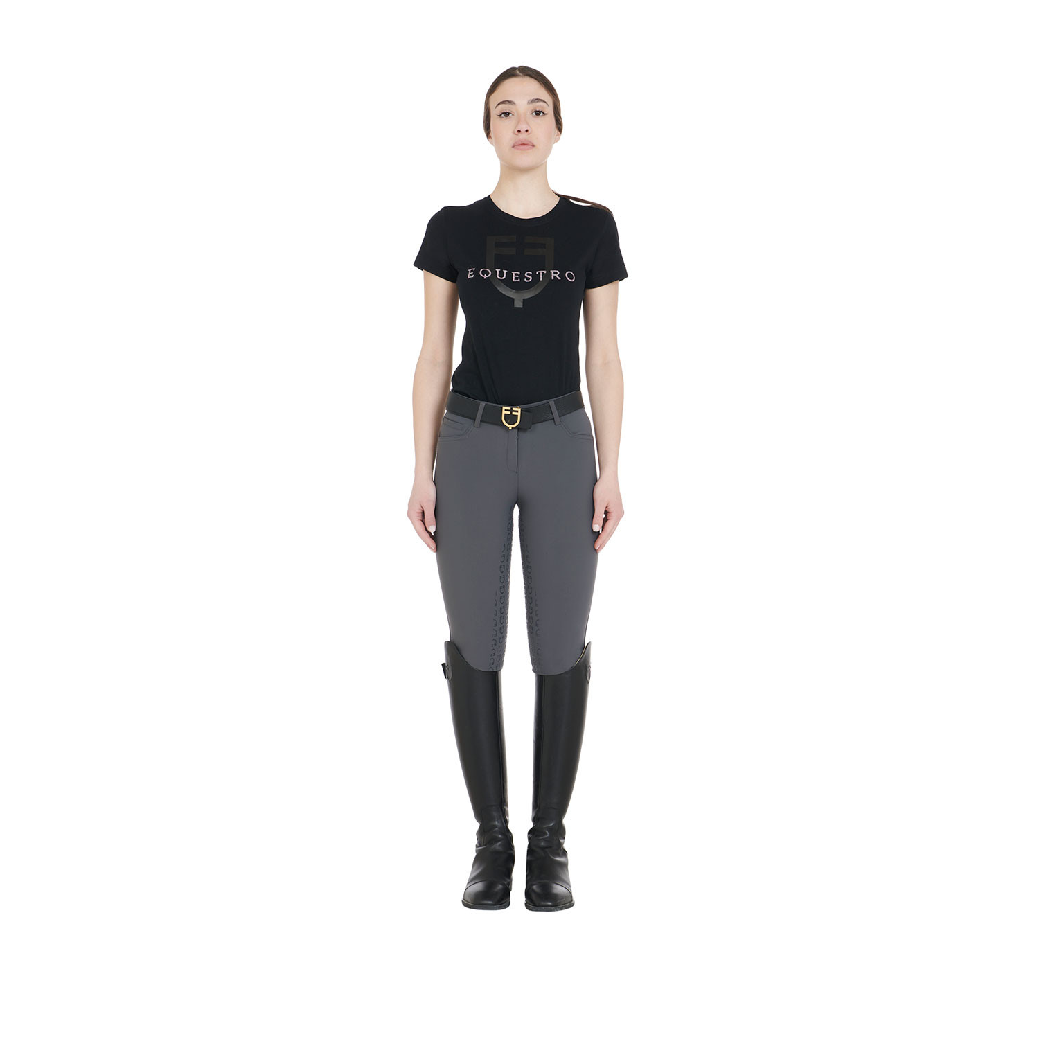 Damen-Vollbesatzreithose schmale Passform