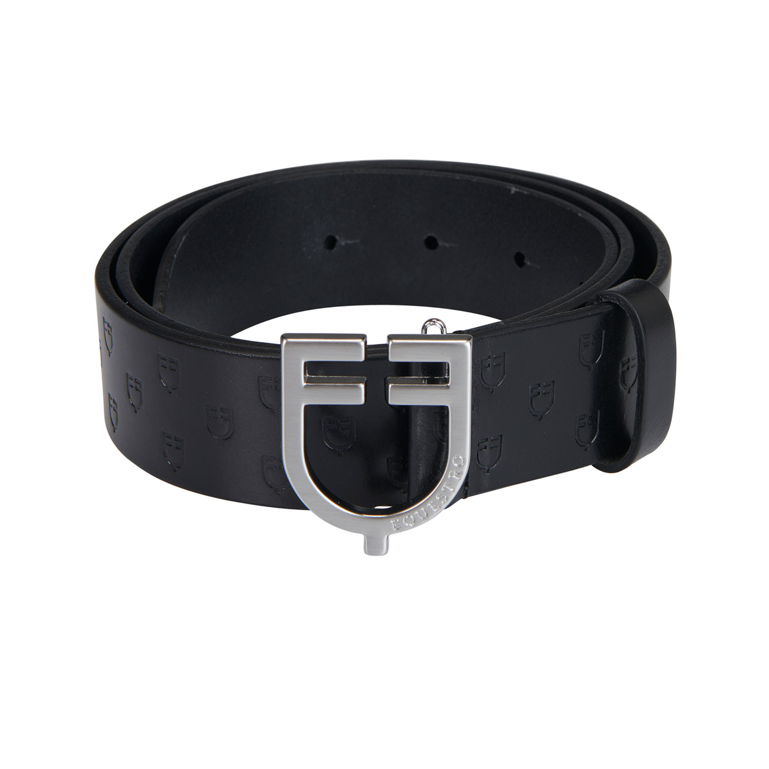 Leder-Gürtel mit Logo-Schnalle