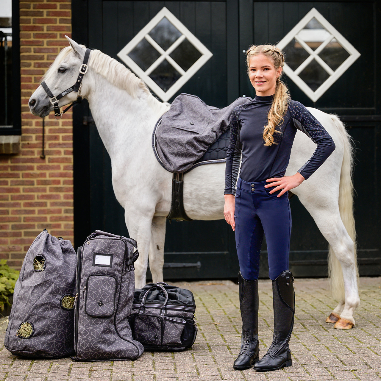 Reithose Lymee softshell Junior Vollbesatz