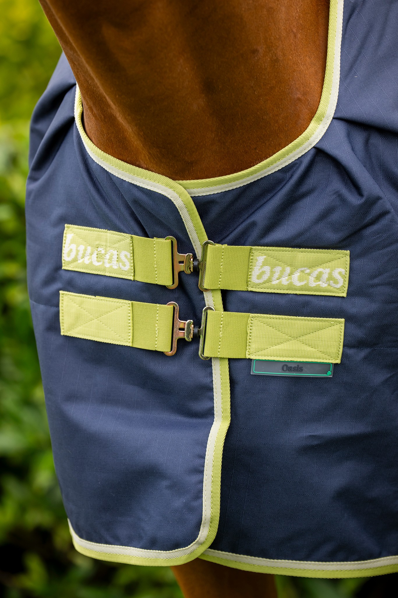 Outdoordecke Oasis Turnout 200 g mit Halsteil in Grey/lime