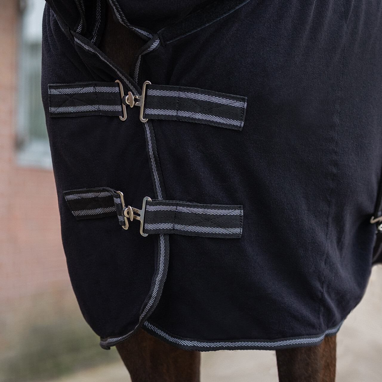 Abschwitzdecke Terry-dry in schwarz