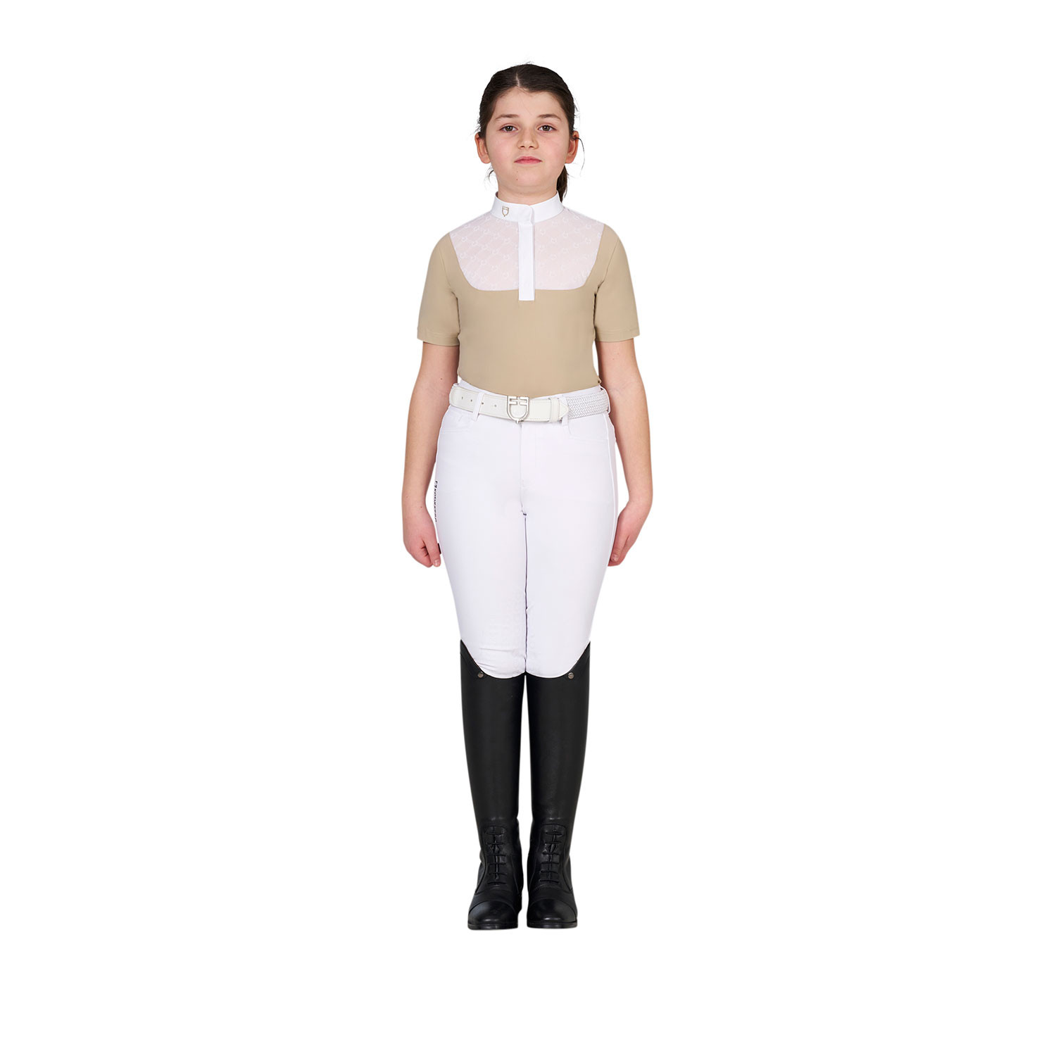 Mädchen-Turnierpolo mit Tüll