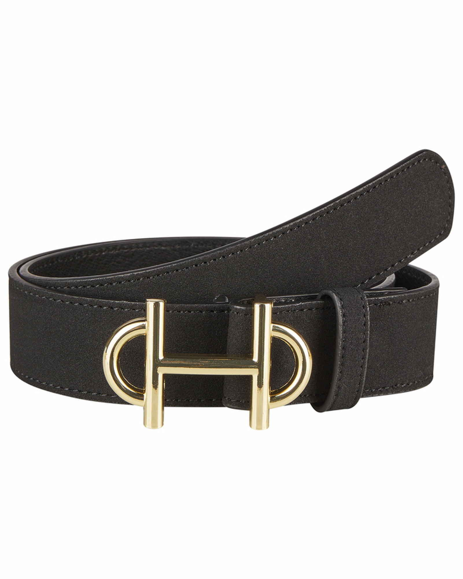 Sports belt with 3 interchangeable buckles in black
