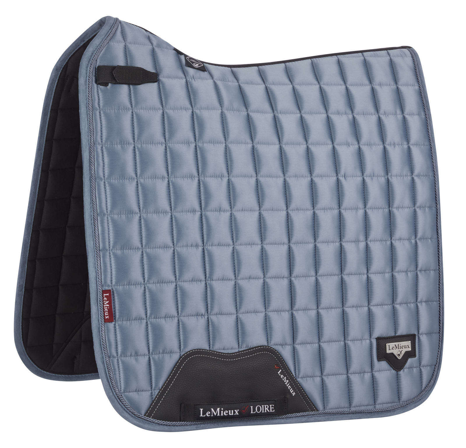 Dressage saddle pad Loire Classic Square in Ice Blue