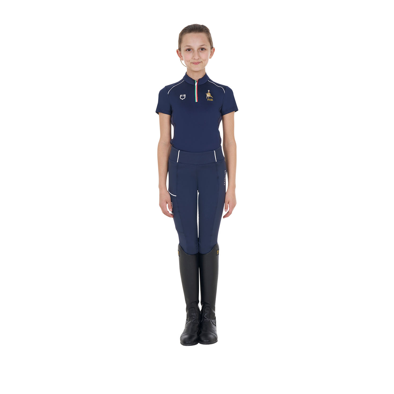 Kinder-Unisex-Trainingspolo X FISE