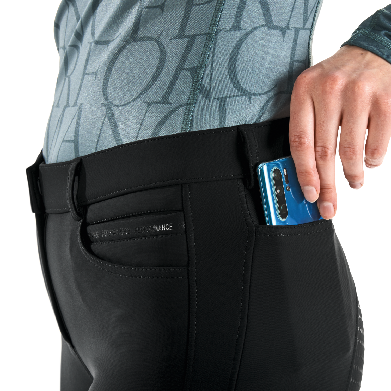 Reithose Damen Softshell Performance mit Vollgrip