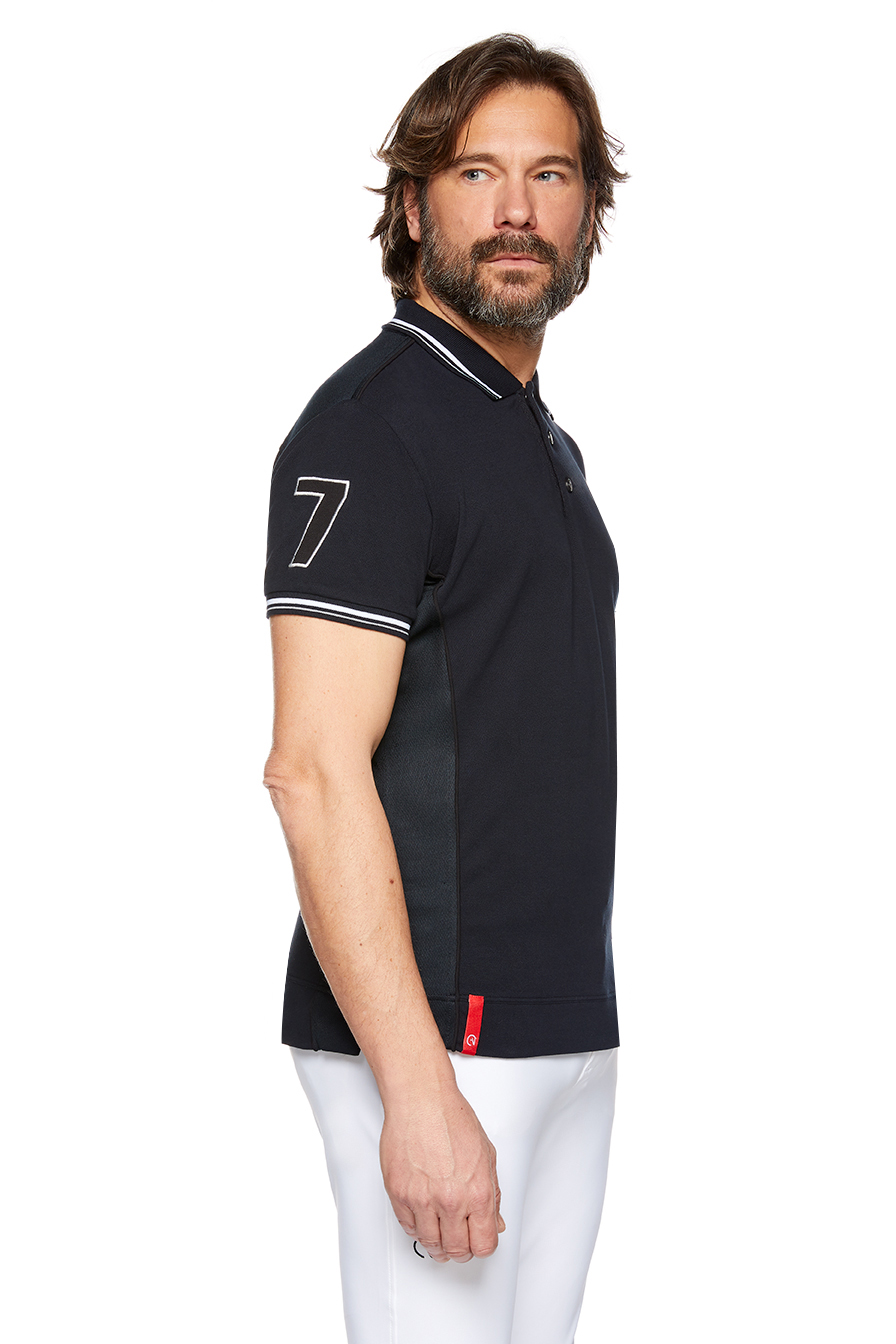 Polo-Top Air Kurzarm Herren in navy/schwarz